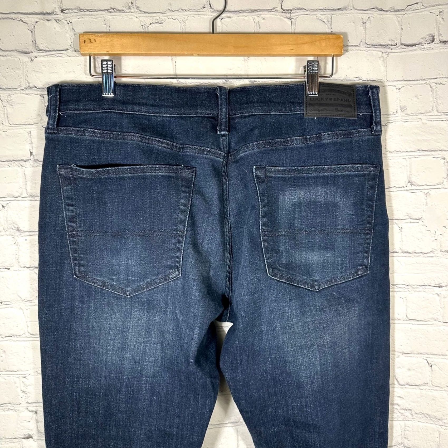 Lucky Brand Lucky Brand Jeans Mens 36 363 Vintage Straight Leg Blue Denim Dark Wash Jeans Size US 36 / EU 52 - 7 Thumbnail