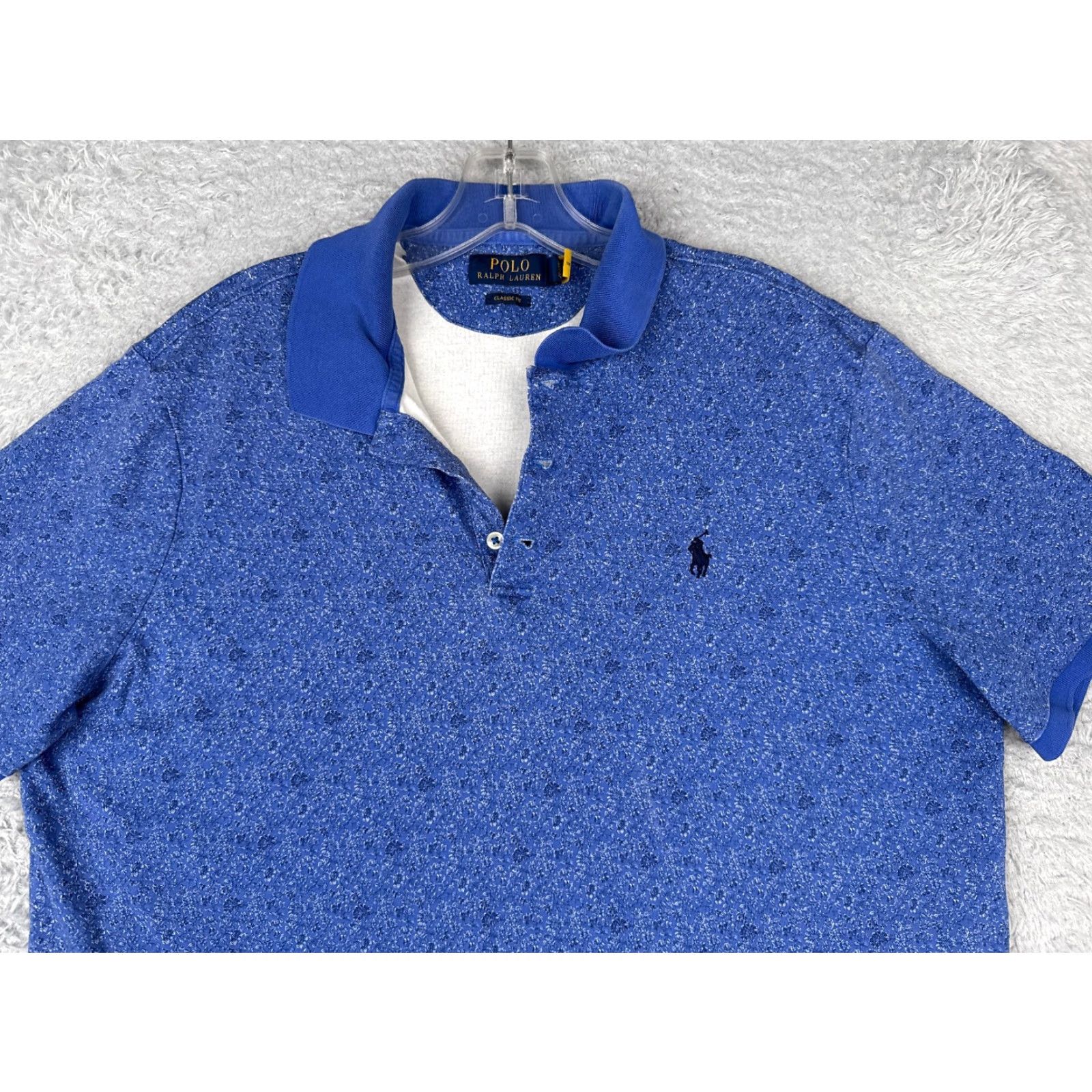 Ralph Lauren Ralph Lauren Polo Shirt Men L Blue Floral Cotton Classic Fit Modern American Sports Mens Size US L / EU 52-54 / 3 - 4 Thumbnail