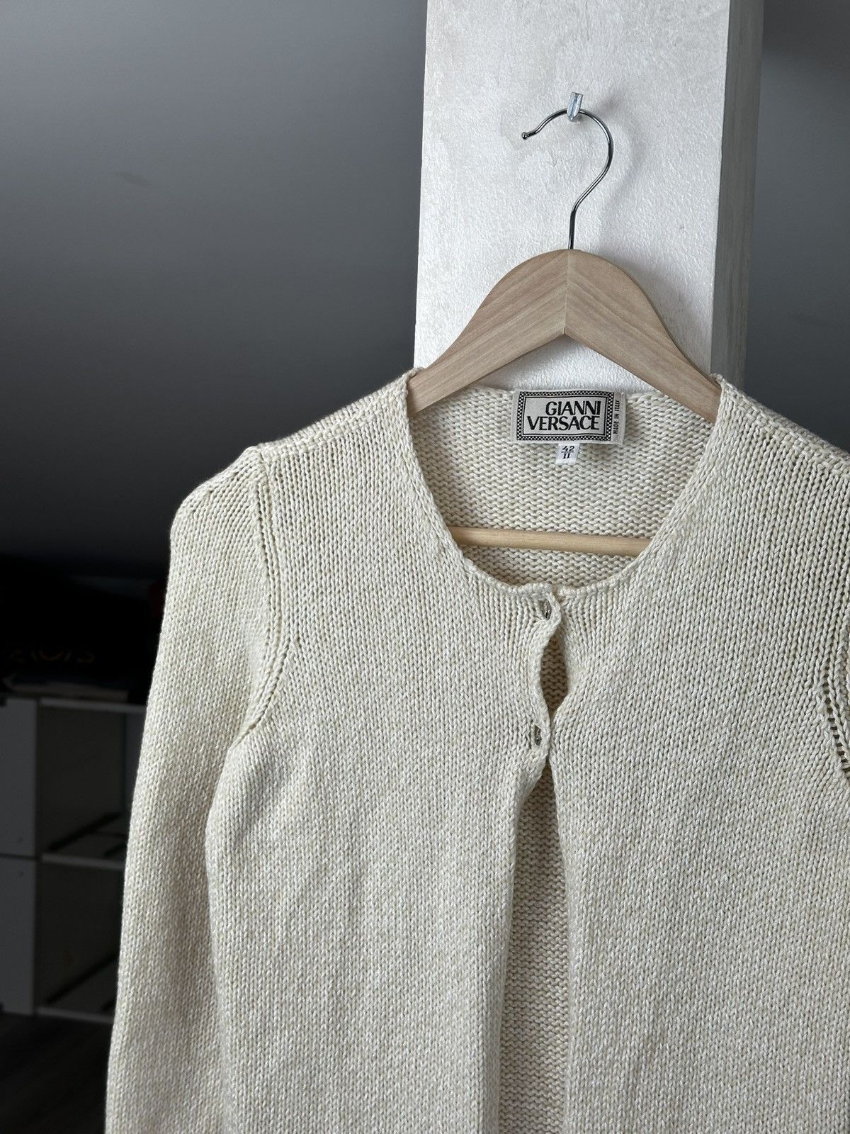 Versace Vintage Gianni Versace Silver Medusa Knit Sweater Size M / US 6-8 / IT 42-44 - 2 Thumbnail