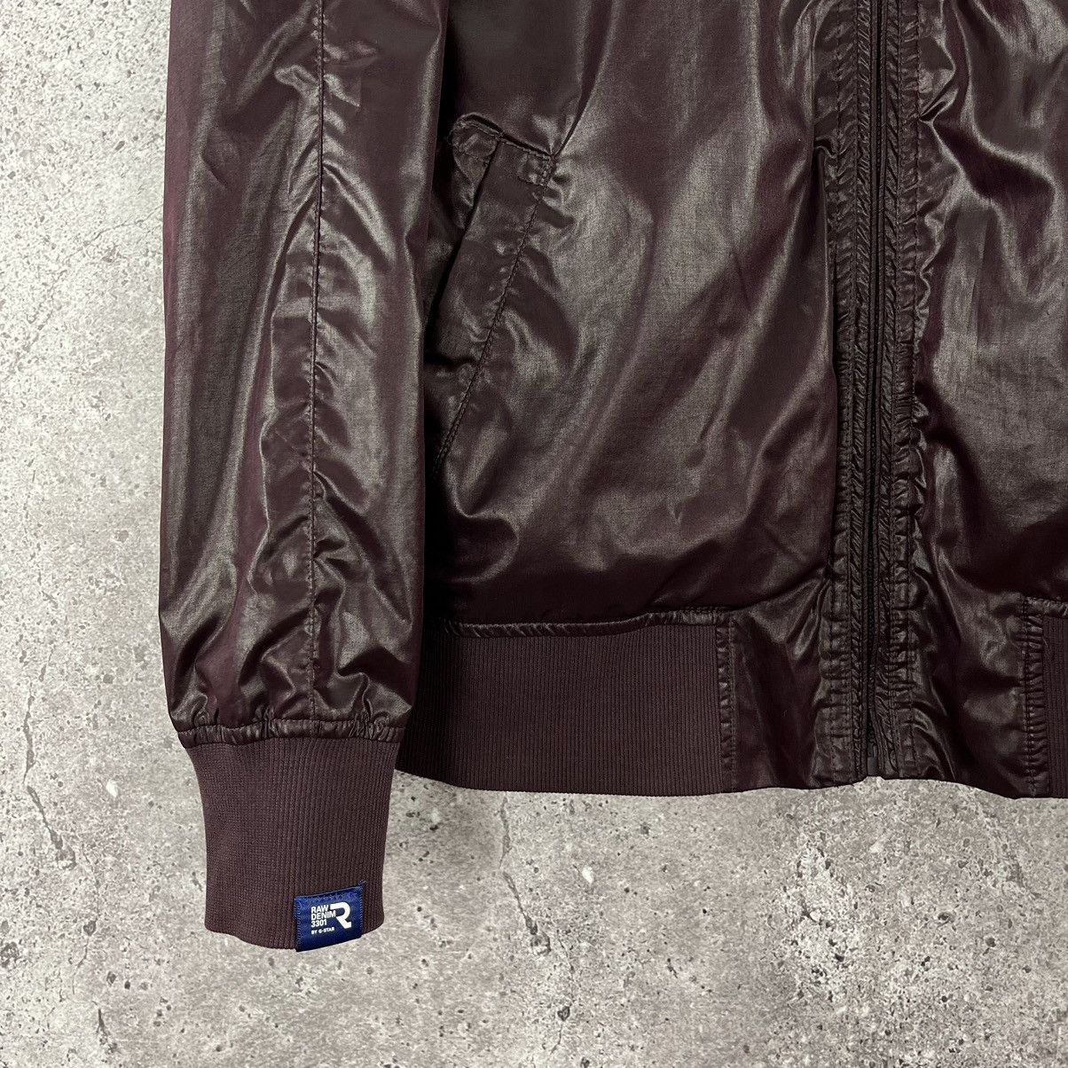 G-Star G-Star Raw Nylon Bomber Jacket Full Zip Y2K Burgundy Size M Size US M / EU 48-50 / 2 - 2 Thumbnail