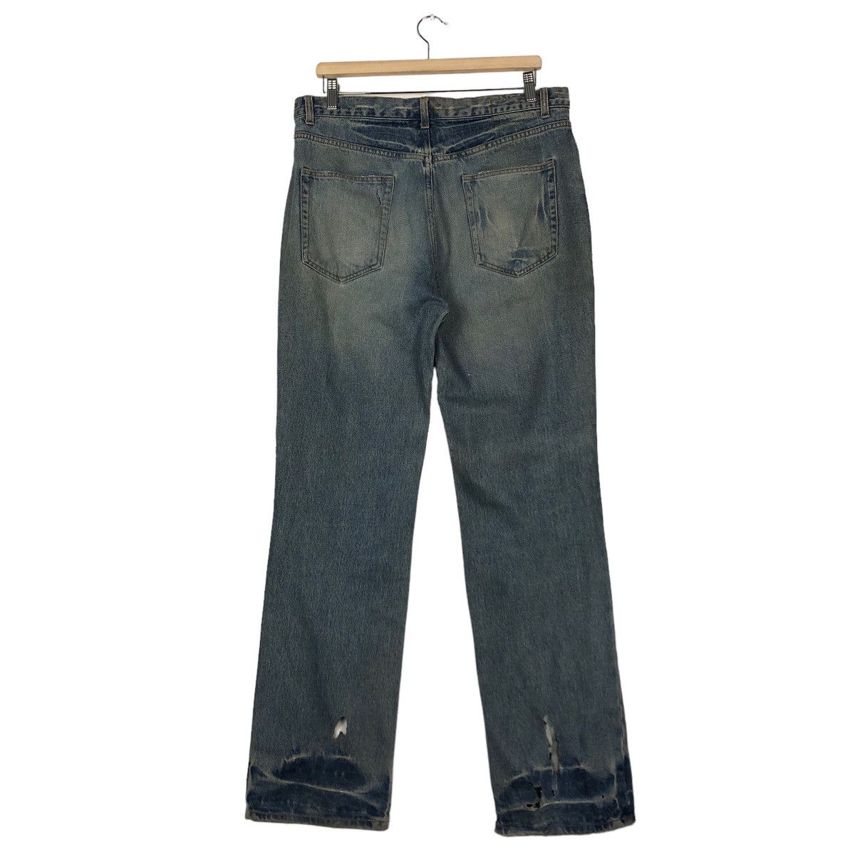 If Six Was Nine 🔥Biker Distressed Denim Jeans Japan Made Size US 34 / EU 50 - 8 Thumbnail