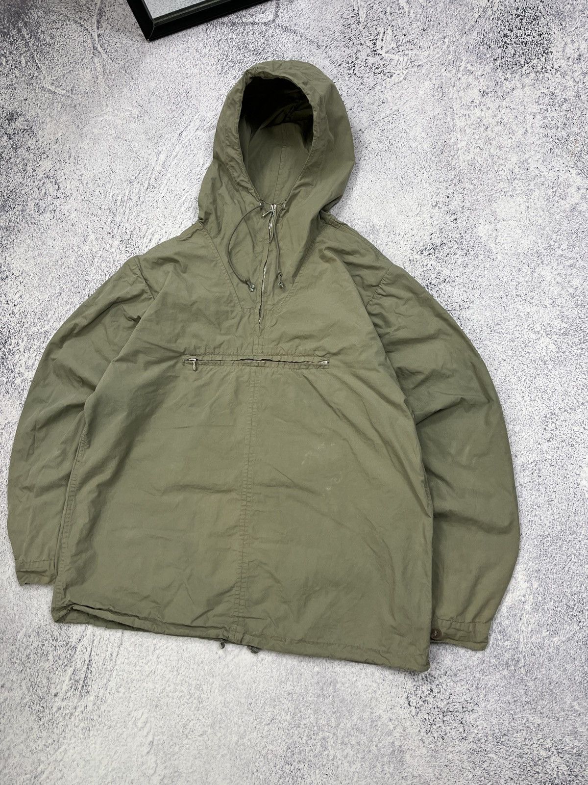 Army Of Me Vintage Distressed 80s 90s Military/Army Anorak Smoke Jacket Size US M / EU 48-50 / 2 - 4 Thumbnail