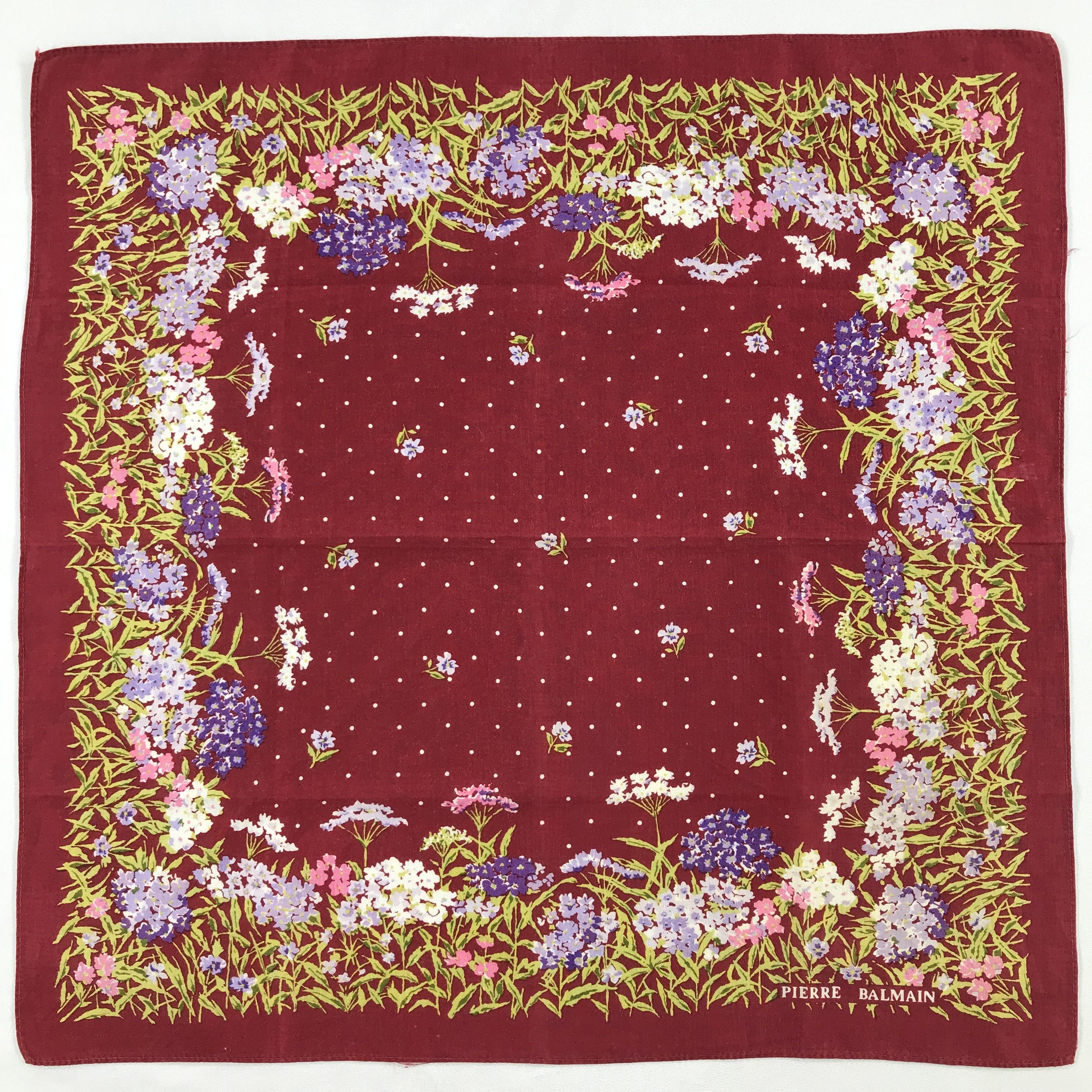 Vintage Pierre Balmain Bandana/ Handkerchief / Neckerchief Size ONE SIZE - 3 Thumbnail