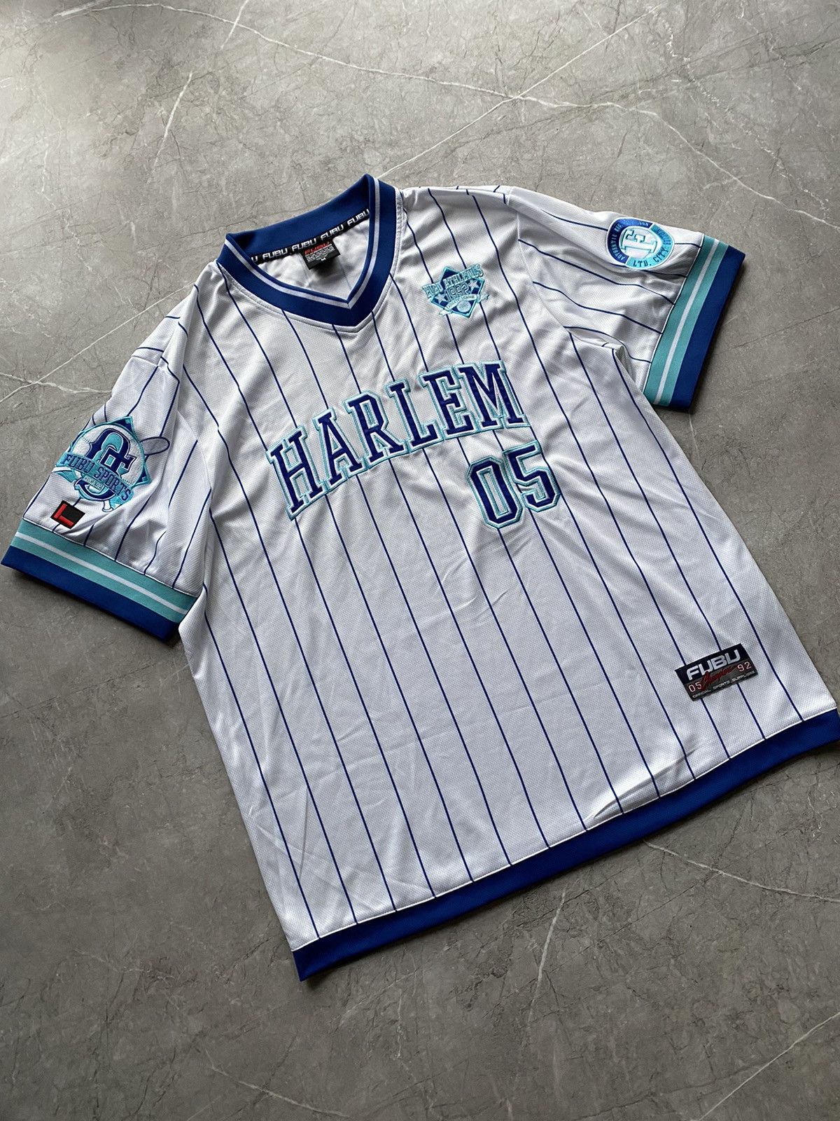 Fubu 🇺🇸 Vintage 90s Fubu Harlem 05 Baseball Stussy Style t-shirt Size US L / EU 52-54 / 3 - 1 Thumbnail