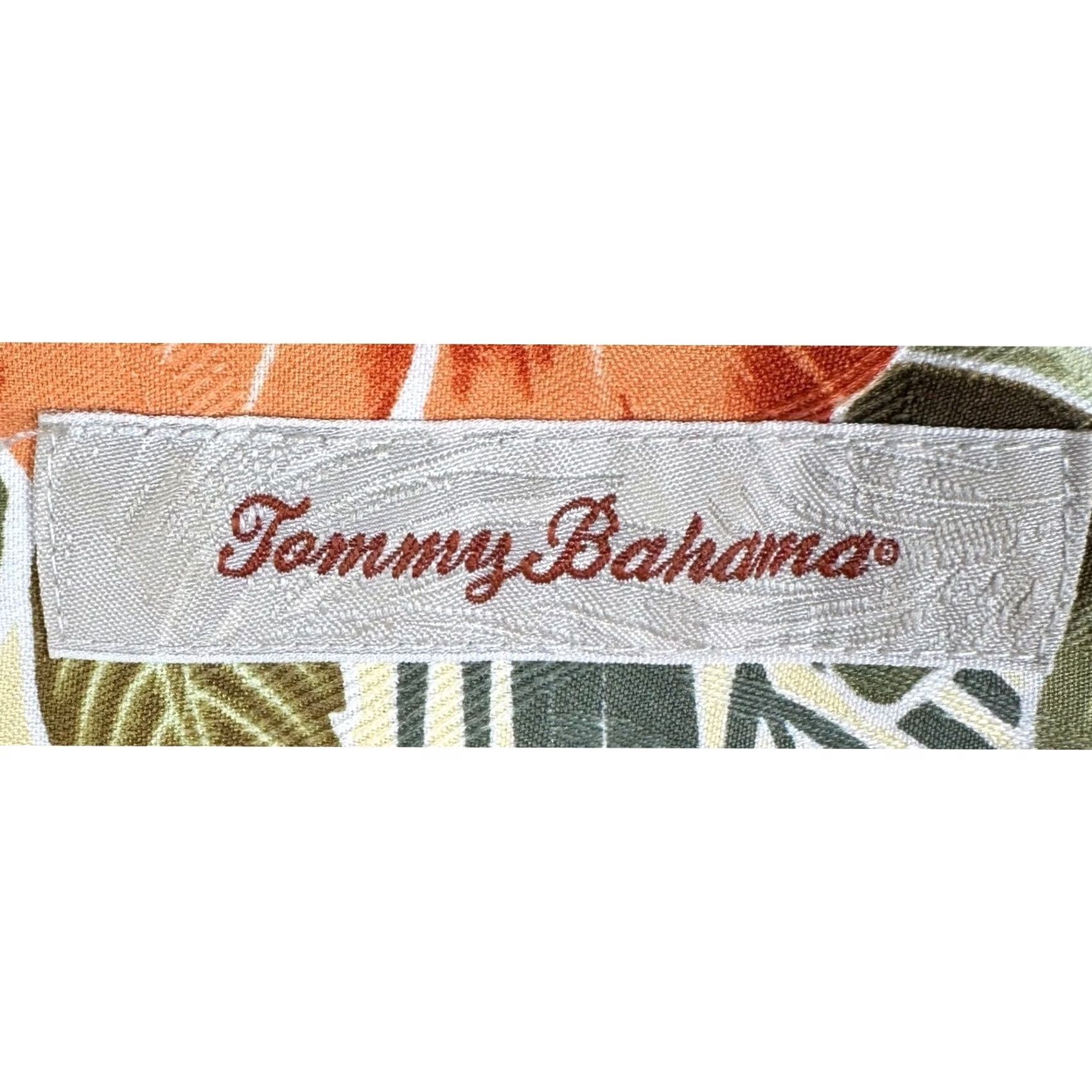 Tommy Bahama VINTAGE Tommy Bahama Shirt Mens XL Yellow Green Hawaiian Tropical Floral Palm Leaf Size US XL / EU 56 / 4 - 4 Thumbnail