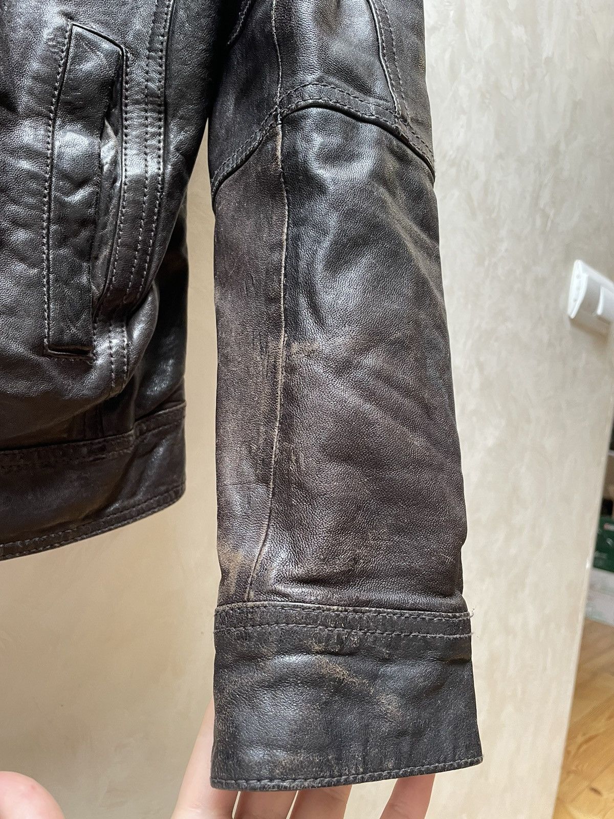 Allsaints ALLSAINTS SPITALFIELDS LoT A LEATHER JACKET MILITARY BIKER Size US S / EU 44-46 / 1 - 4 Thumbnail