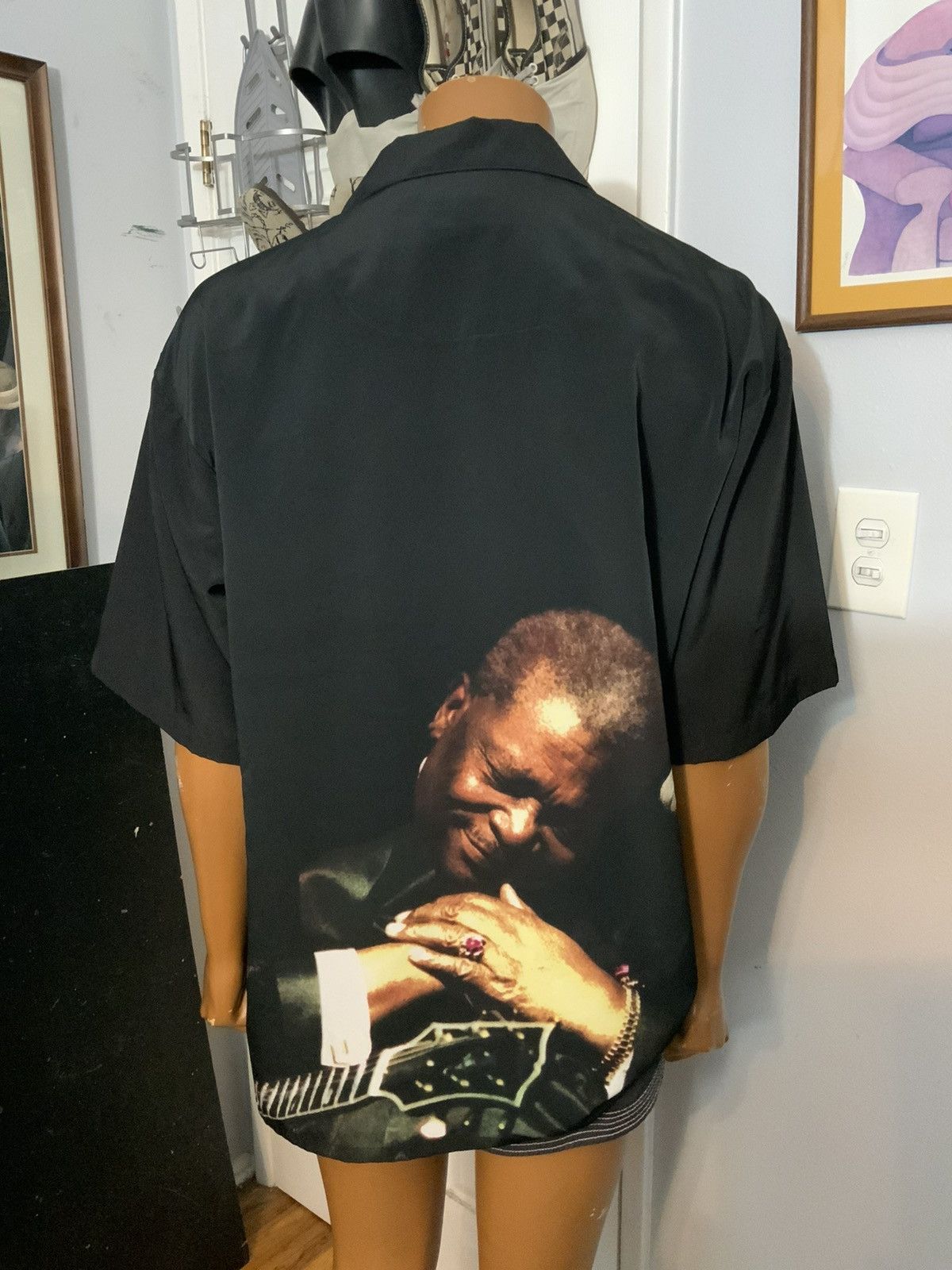 Dragonfly × Vintage Vintage Dragonfly BB King Lucille Blues Guitar Button Shirt Size US XXL / EU 58 / 5 - 10 Thumbnail