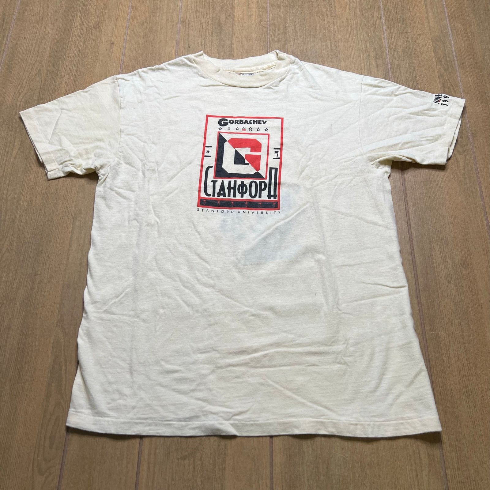 Hanes Vintage Mikhail Gorbachev Stanford University Soviet Union L Size US L / EU 52-54 / 3 - 1 Thumbnail