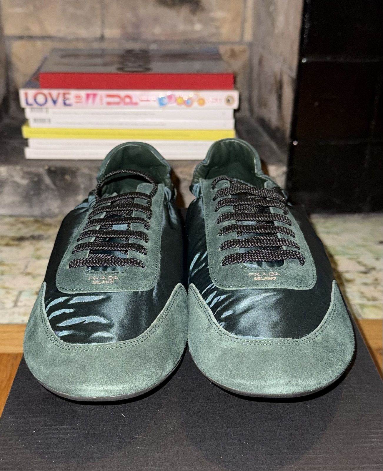 Prada Prada Green Collapse Sneaker Size US 10.5 / EU 43-44 - 5 Thumbnail
