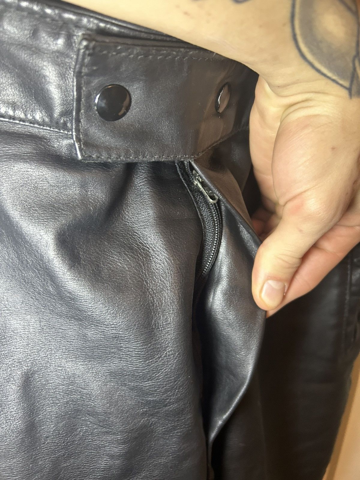 Leather Vintage thick leather racing pants Size US 36 / EU 52 - 7 Thumbnail
