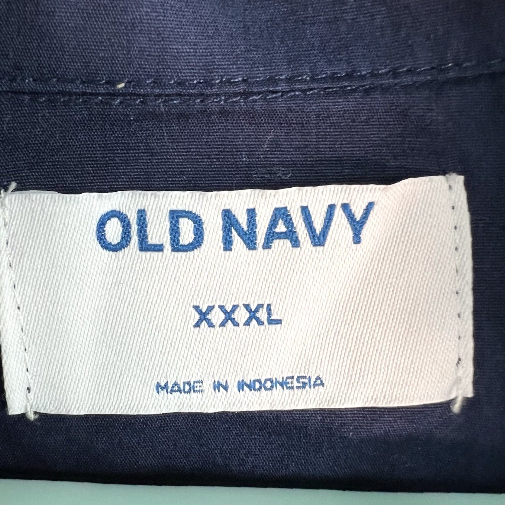 Old Navy Old Navy Button-Up Shirt Mens 3XL Regular Big & Tall Blue Cotton Chest Pocket Long Sleeve Button-Down Collared Shirt Size US XXL / EU 58 / 5 - 3 Thumbnail