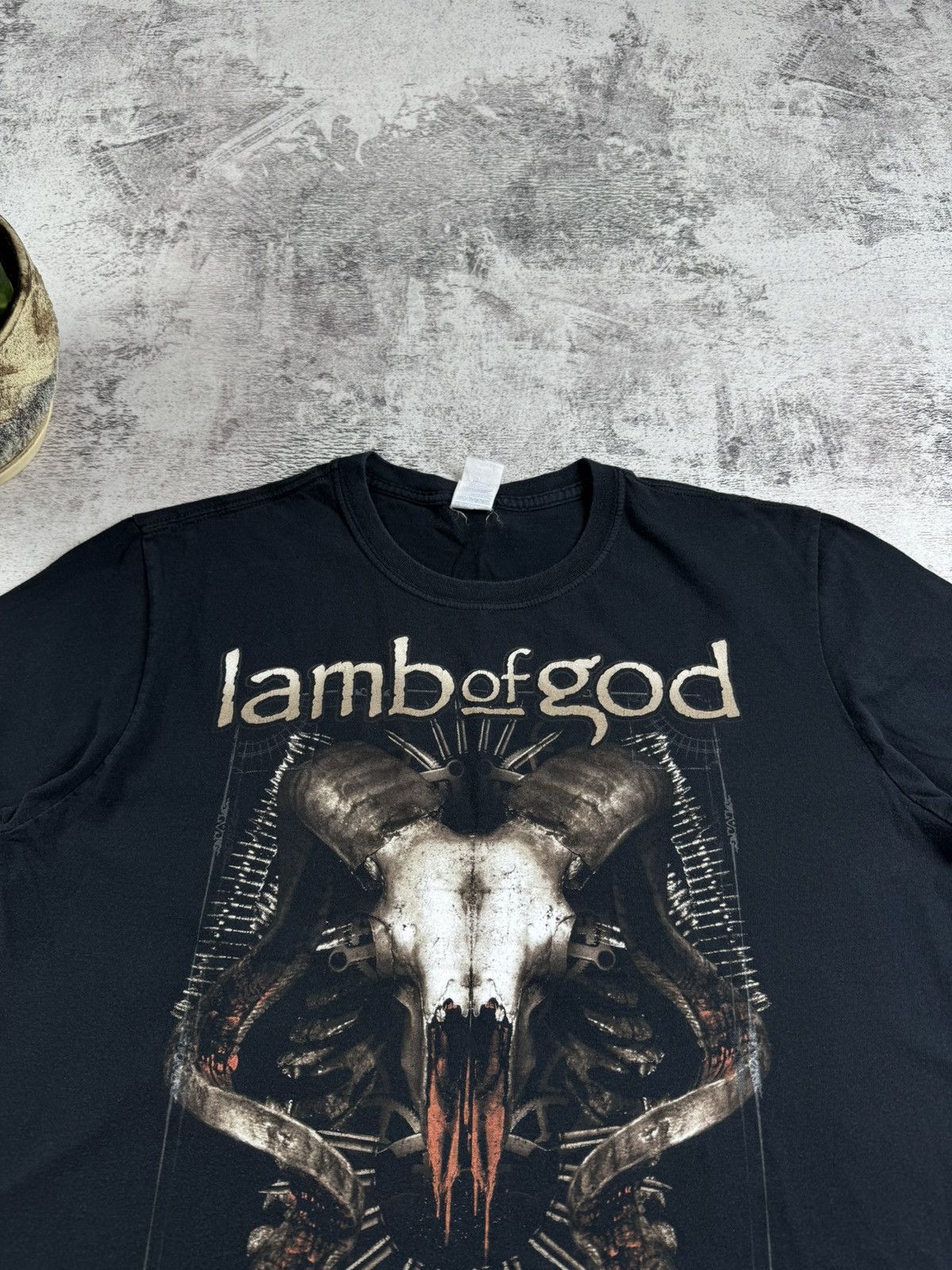 Band Tees Lamb Of God 2013 Men’s Metal Rock Tour Rap Faded Merch Devil Band T Shirt Jersey Size US XL / EU 56 / 4 - 7 Thumbnail