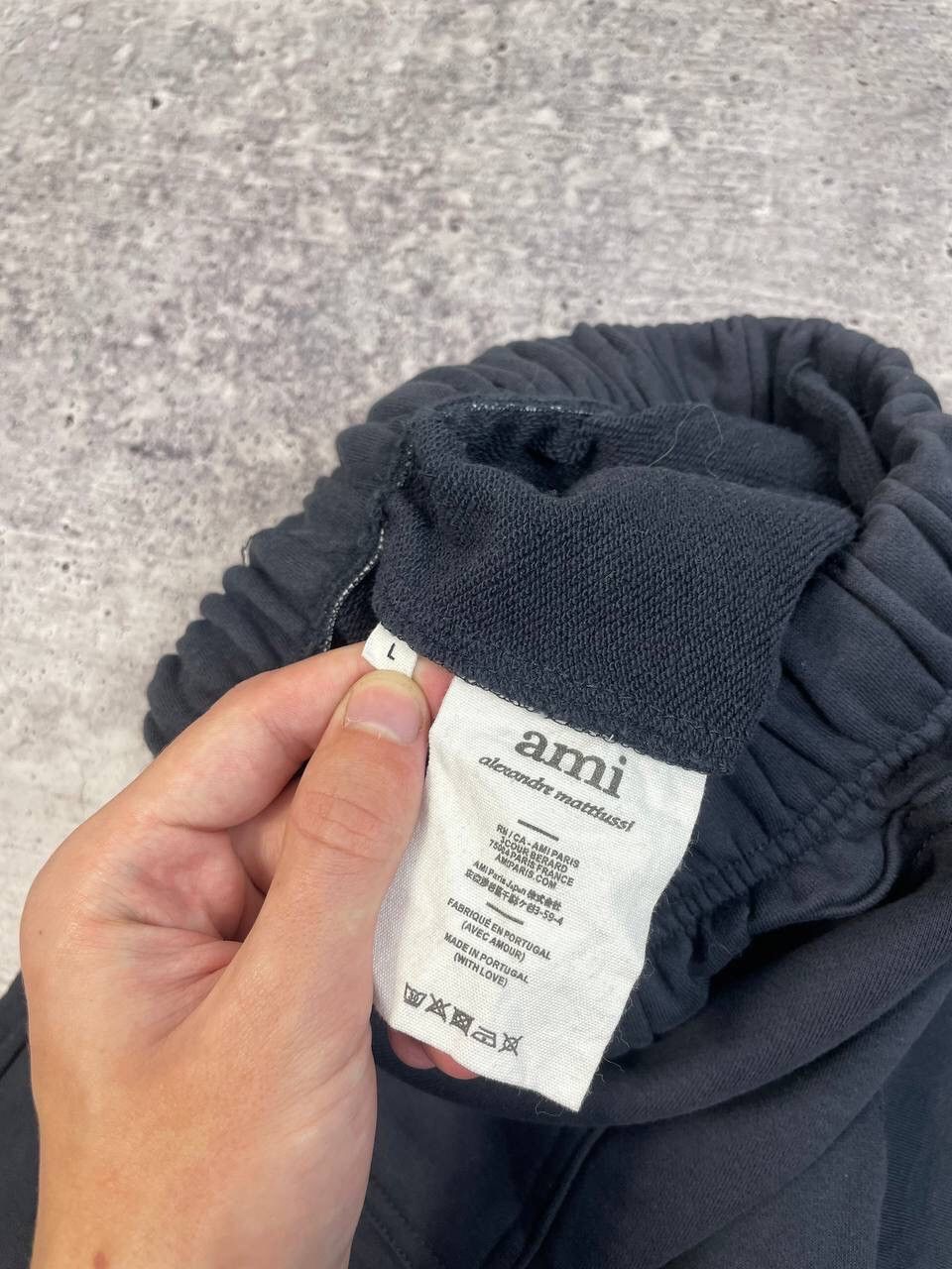 AMI Ami Paris Cotton Sweat Shorts Heart Logo Y2K Size US 32 / EU 48 - 7 Thumbnail