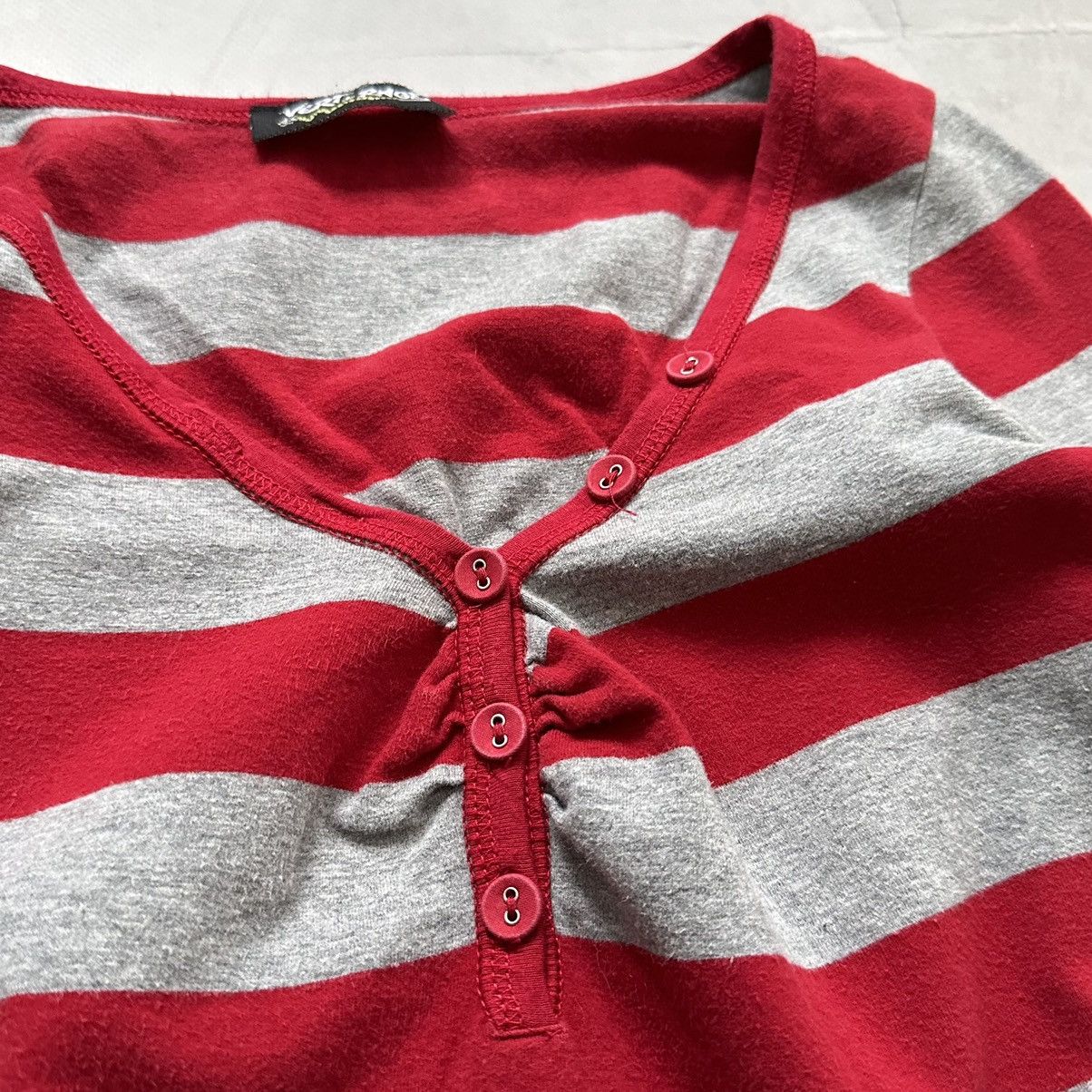 Hysteric Glamour Cute Striped Button Long Sleeve T Shirt Number Nine Vibe Size M / US 6-8 / IT 42-44 - 4 Thumbnail