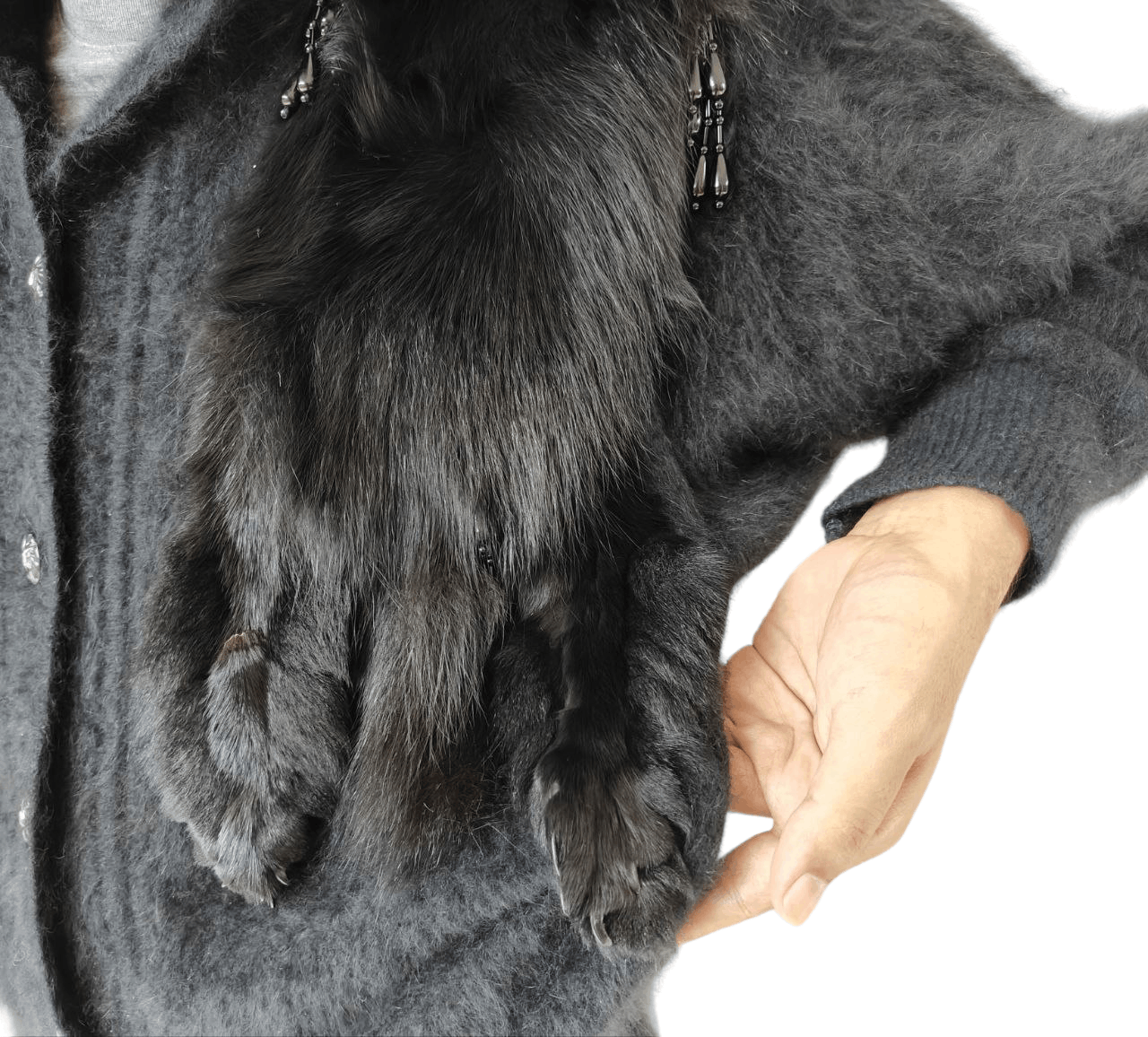 Japanese Brand Very Rare Vintage Runa Faux Fur Mohair Jacket Size US M / EU 48-50 / 2 - 8 Thumbnail