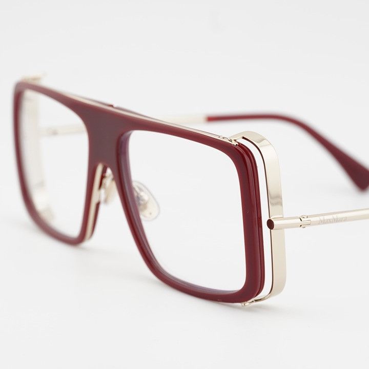 Max Mara Max Mara MM5172-B 069 Eyeglasses Bordeaux 55mm Aviator Frame Size ONE SIZE - 2 Thumbnail