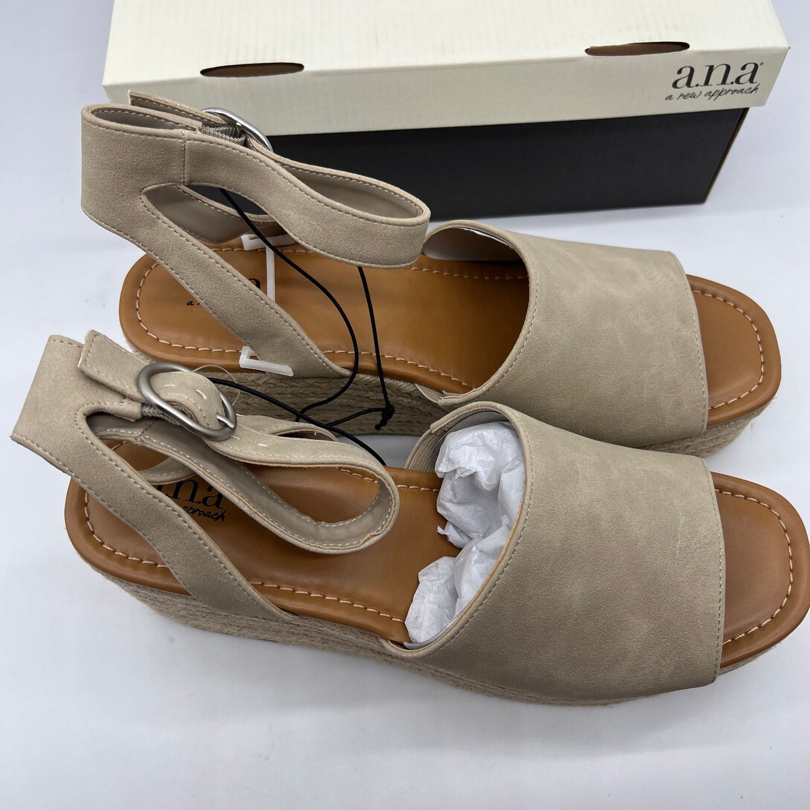 Other a.n.a Laskie Women Shoes Ankle Buckle Strap Sandals Size US 11 / IT 41 - 4 Thumbnail