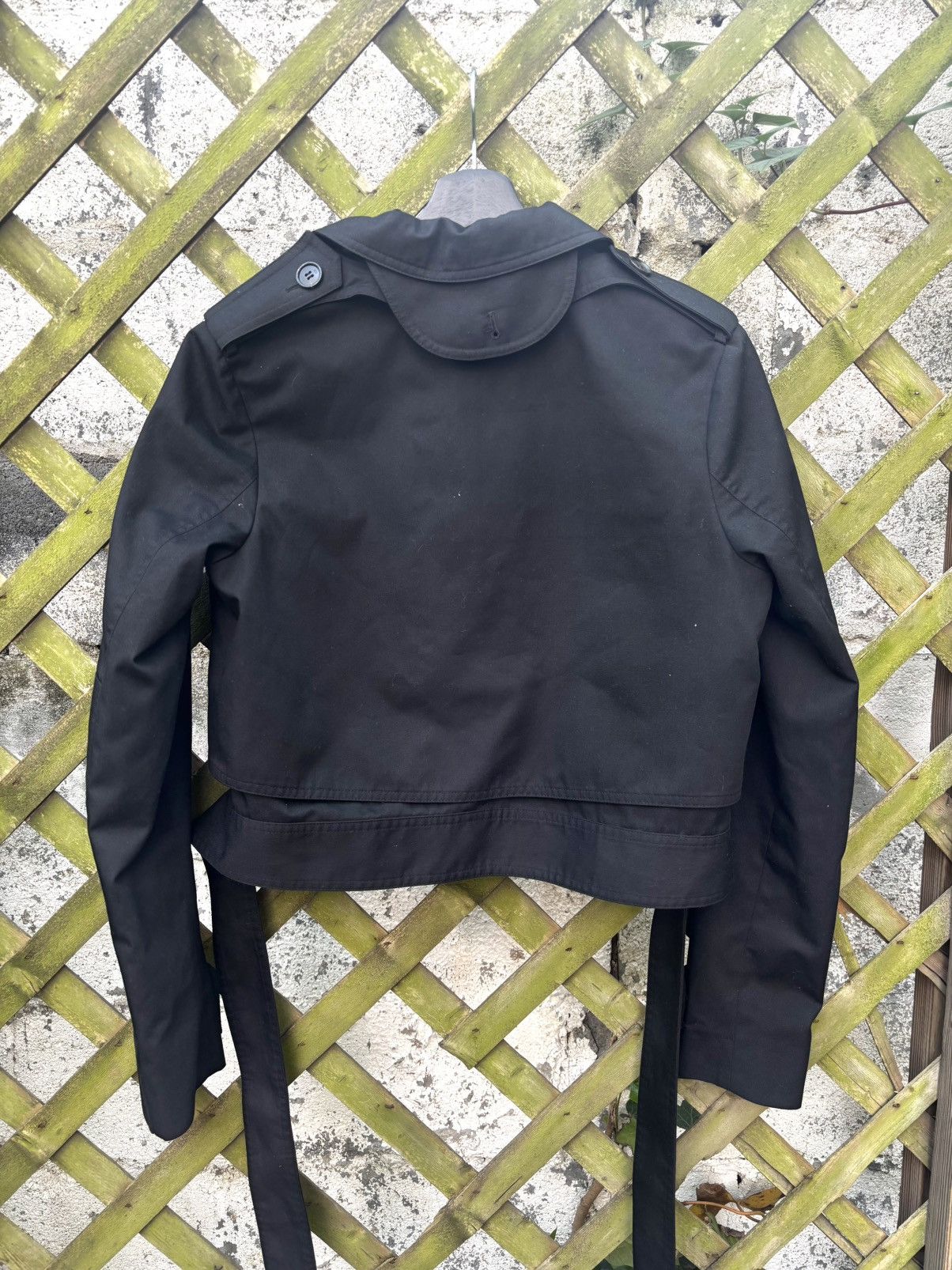 Dior × Hedi Slimane Dior Homme SS07 Runway Cropped Trench Coat Size US S / EU 44-46 / 1 - 3 Thumbnail