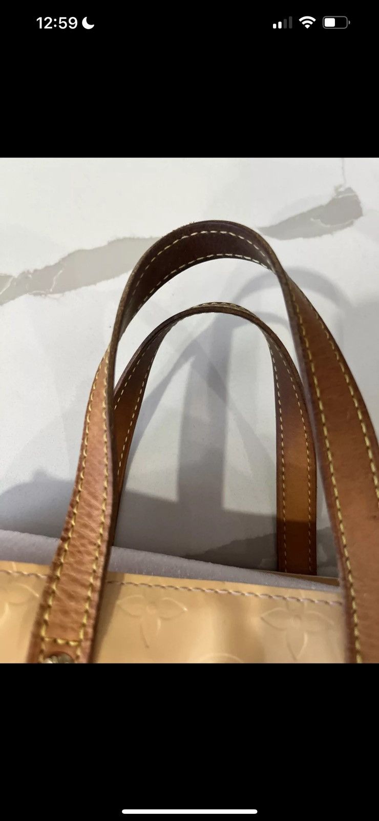 Louis Vuitton Louis Vuitton Vernis Monogram Handbag Yellow Size ONE SIZE - 5 Thumbnail