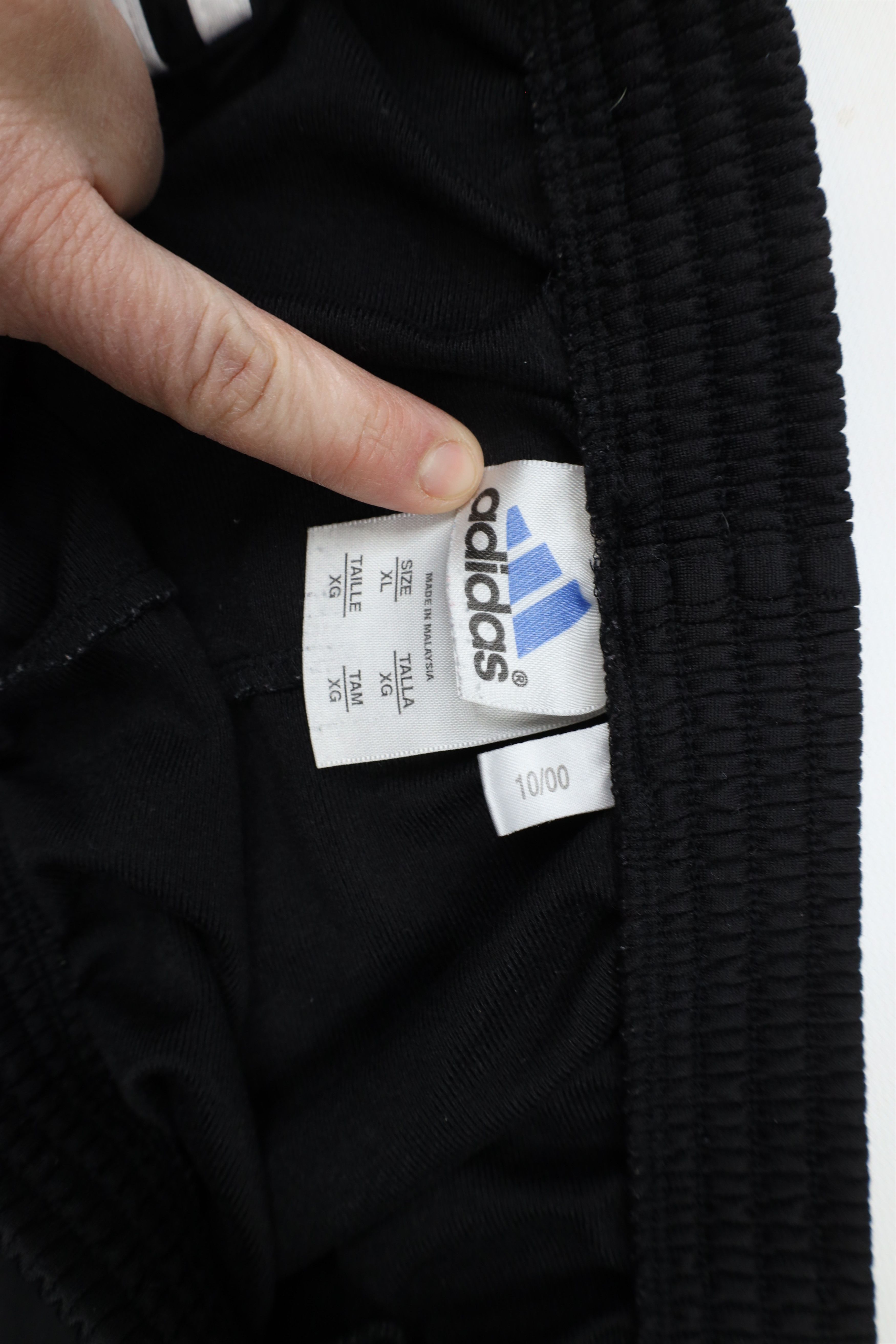 Adidas × Vintage Vintage Y2K 2000 Adidas Wide Leg Tearaway Pants Black Size US 38 / EU 54 - 10 Thumbnail