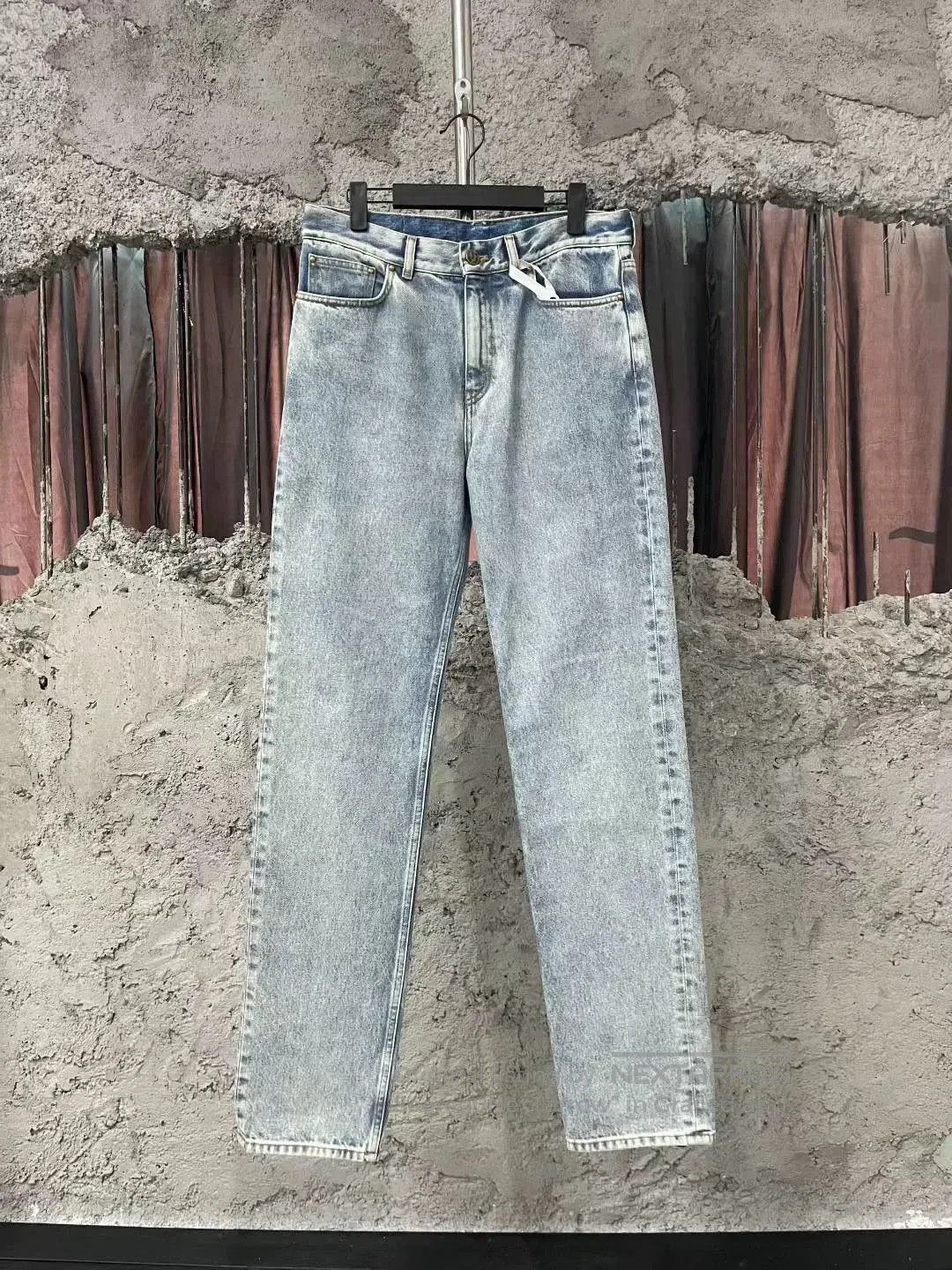 Louis Vuitton Louis Vuitton Washed Blue Back Leather Patch Jeans. Size US 29 - 1 Thumbnail