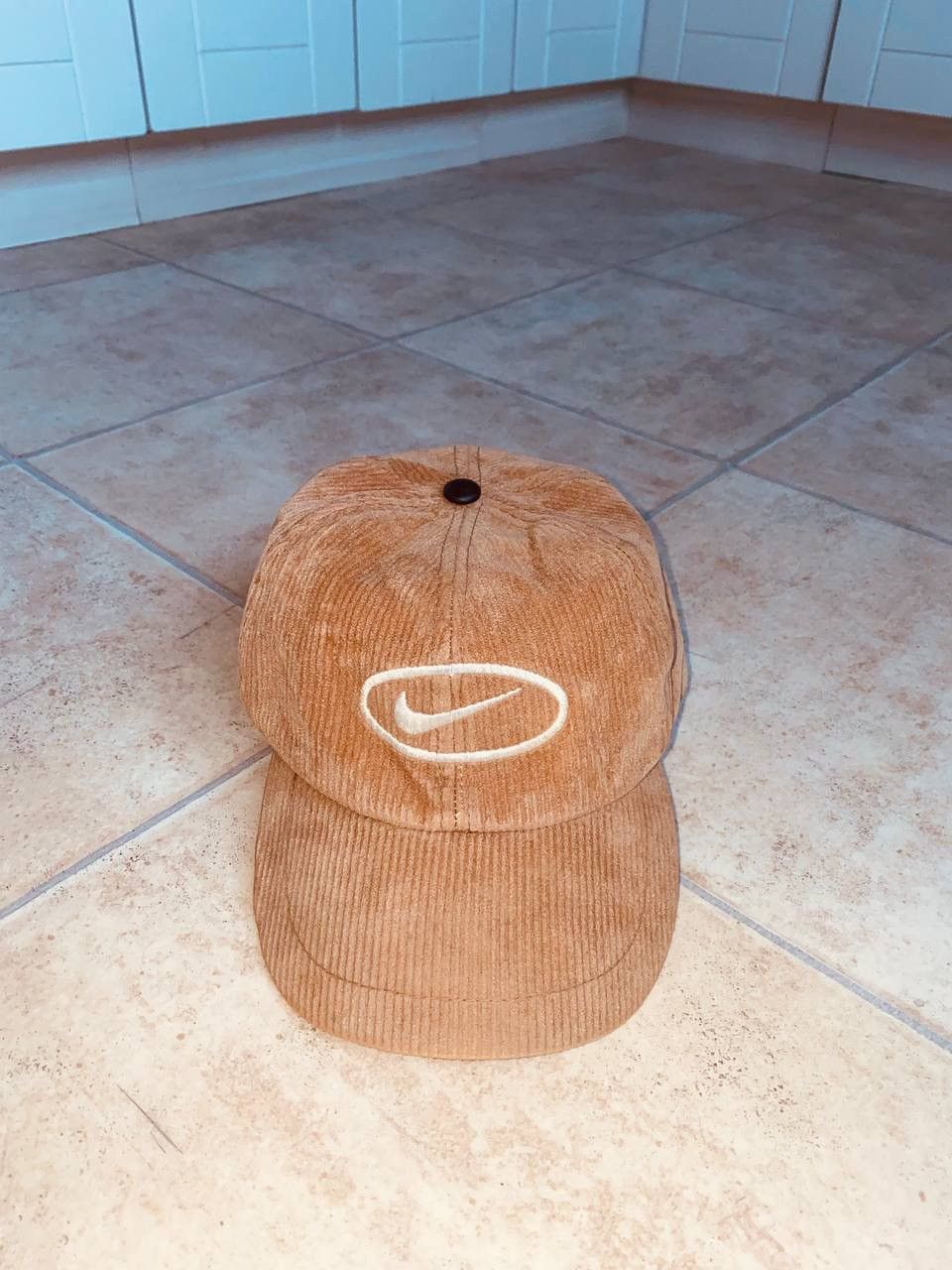 Nike × Vintage 90s Corduroy Vintage Cap Jordan Size ONE SIZE - 1 Thumbnail