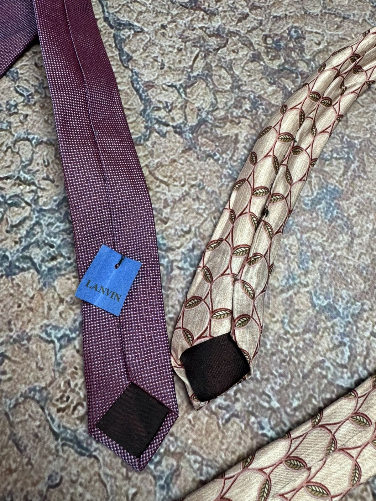 Lanvin Luxury Two Tie Vintage LANVIN PARIS Size ONE SIZE - 4 Thumbnail