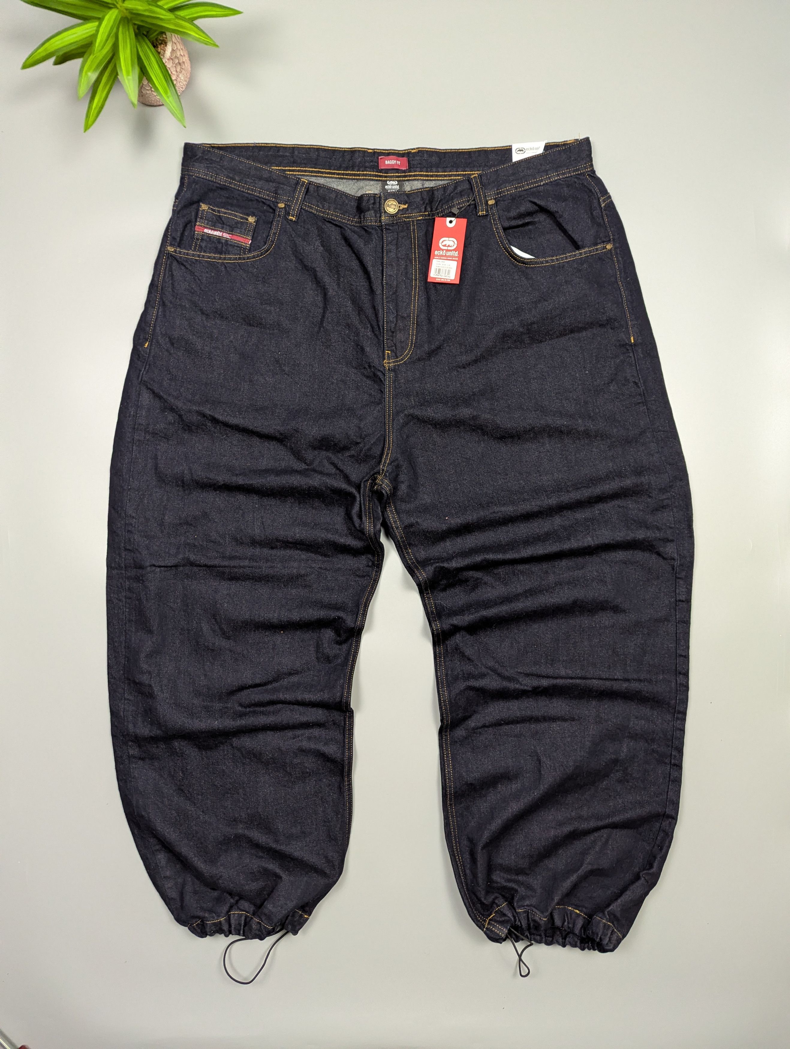 Ecko Unltd. NEW! Y2K Ecko Unltd Baggy Jeans Mens W44 L34 Size US 44 / EU 60 - 10 Thumbnail