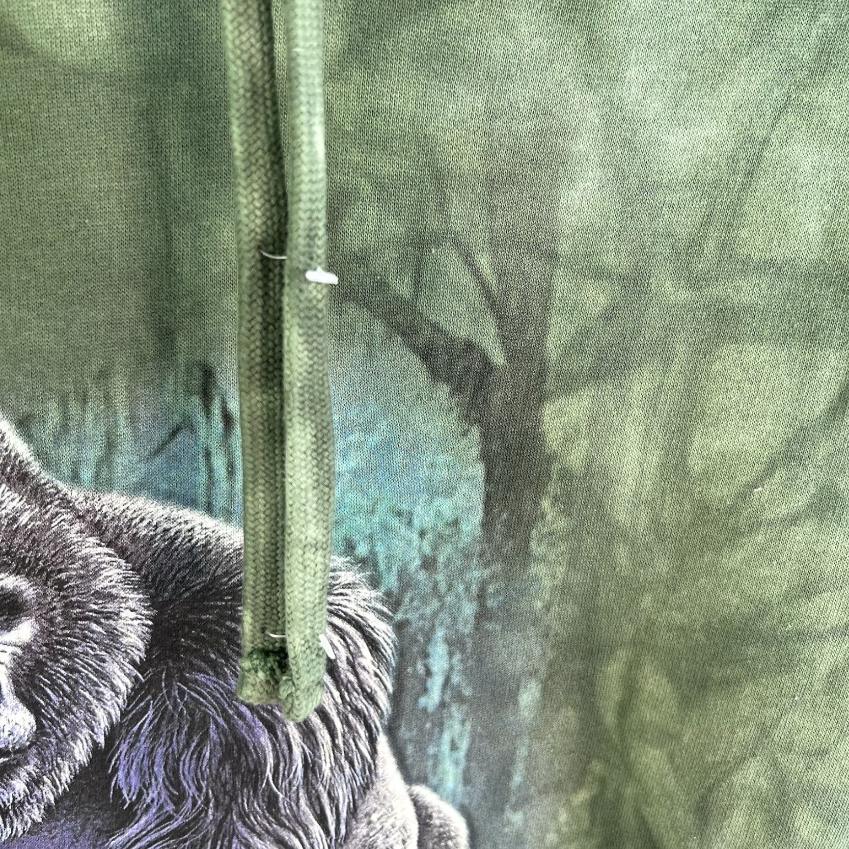 The Mountain The Mountain Tie-Dye Gorilla Hooded Sweatshirt Adult Size S /M Green Size US S / EU 44-46 / 1 - 5 Thumbnail