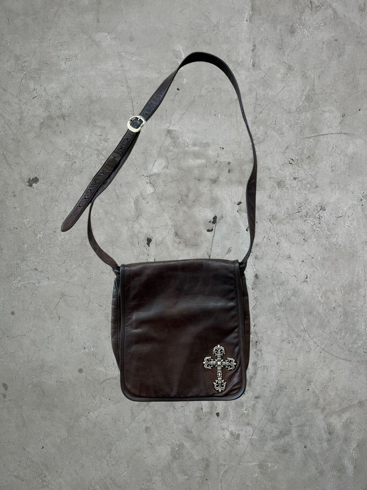 Chrome Hearts Chrome Hearts Filgree Leather Messenger Bag Size ONE SIZE - 1 Thumbnail