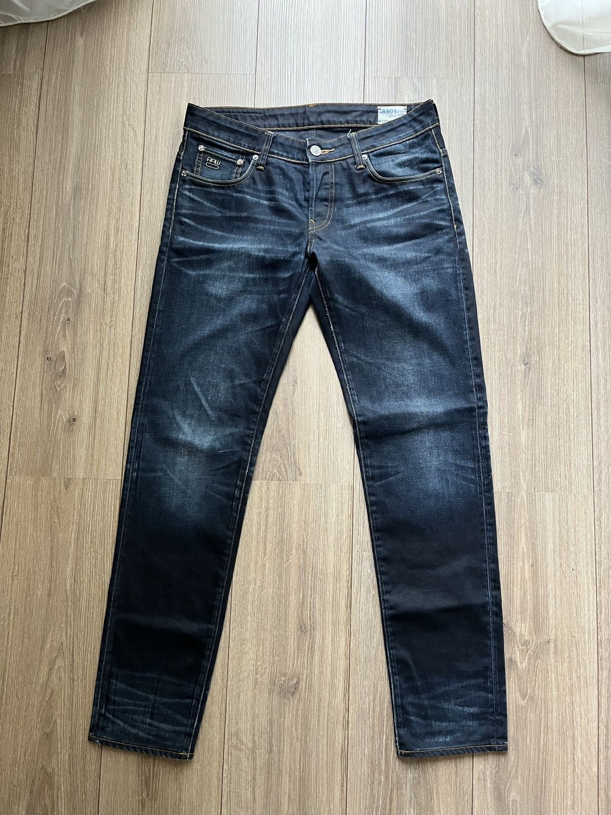 G-Star Luxury Vintage Gstar Raw 3301 🔥 pants, jeans. Made vietnam 🇻🇳 Size US 31 - 2 Thumbnail