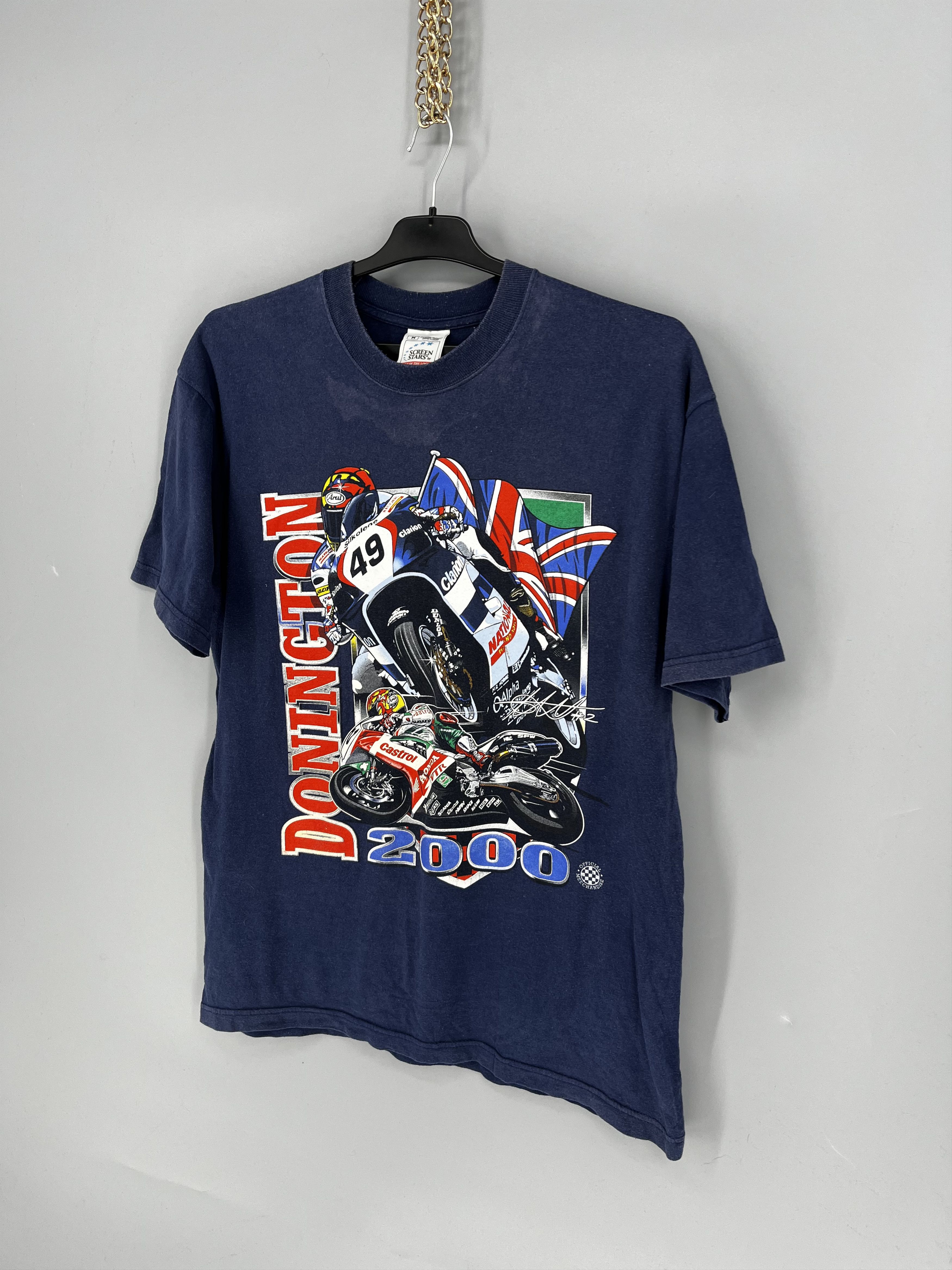 Vintage Vintage MotoGP Donington 2000 T-Shirt Screen Stars Racing Size US M / EU 48-50 / 2 - 3 Thumbnail