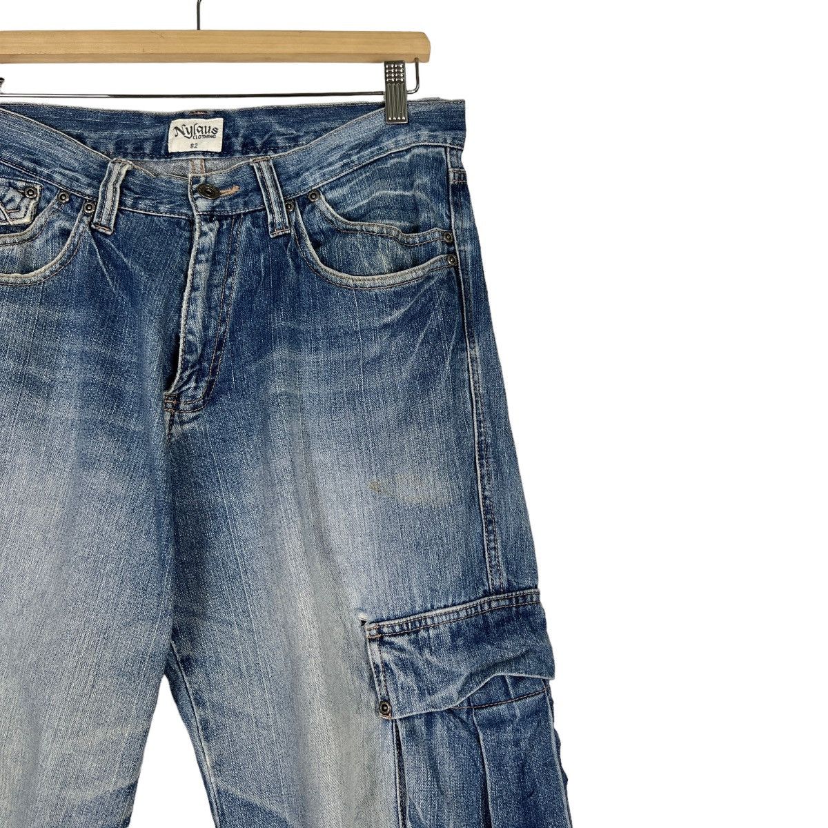 Beauty Beast 🔥 PICK NYLAUS CARGO DENIM JEANS Size US 33 - 7 Thumbnail