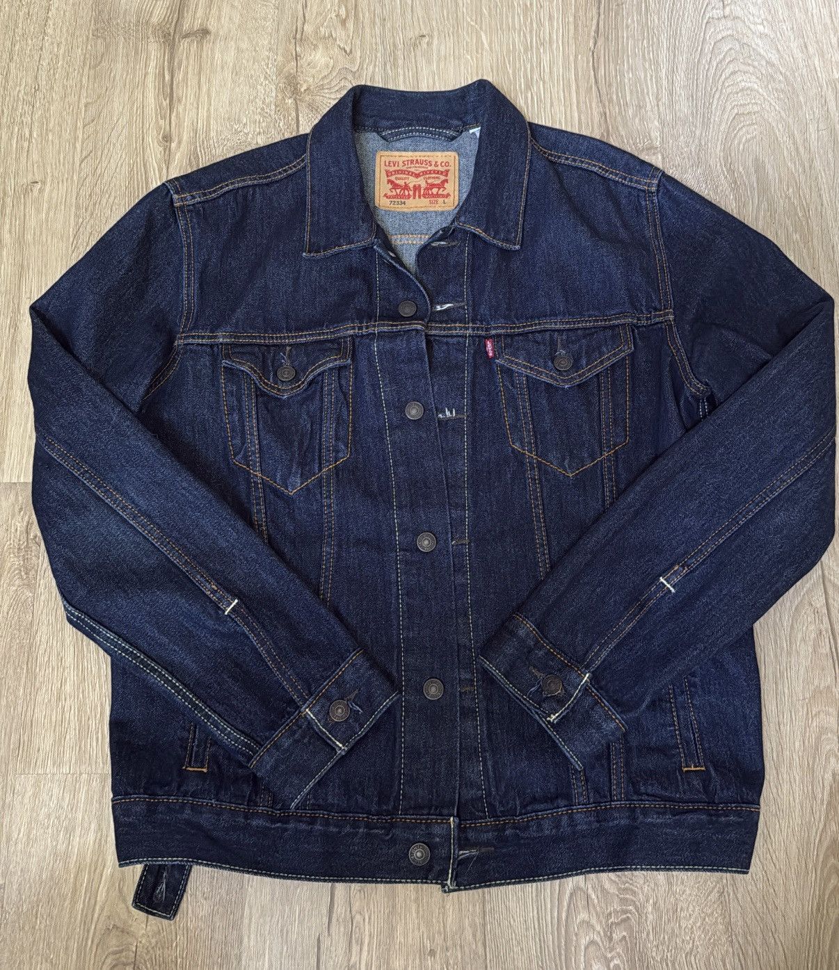 Levi's Vintage Levis Denim Jacket Size US L / EU 52-54 / 3 - 1 Thumbnail