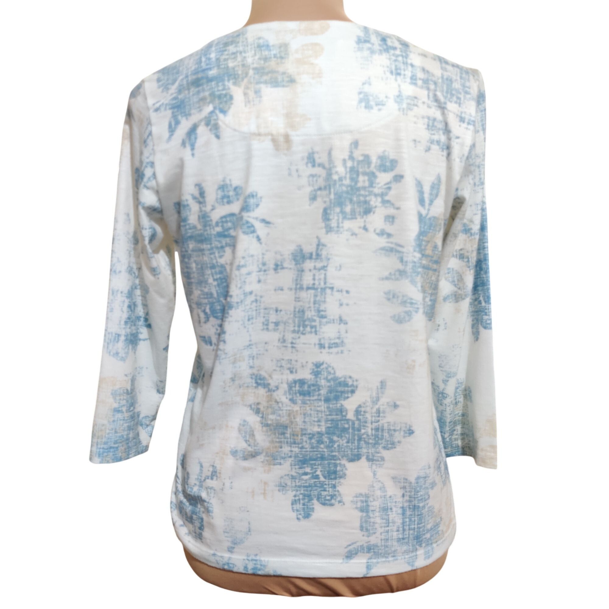 Other Alfred Dunner PS Floral Textured Blouse 3/4 Sleeve Petite So Size S / US 4 / IT 40 - 4 Thumbnail