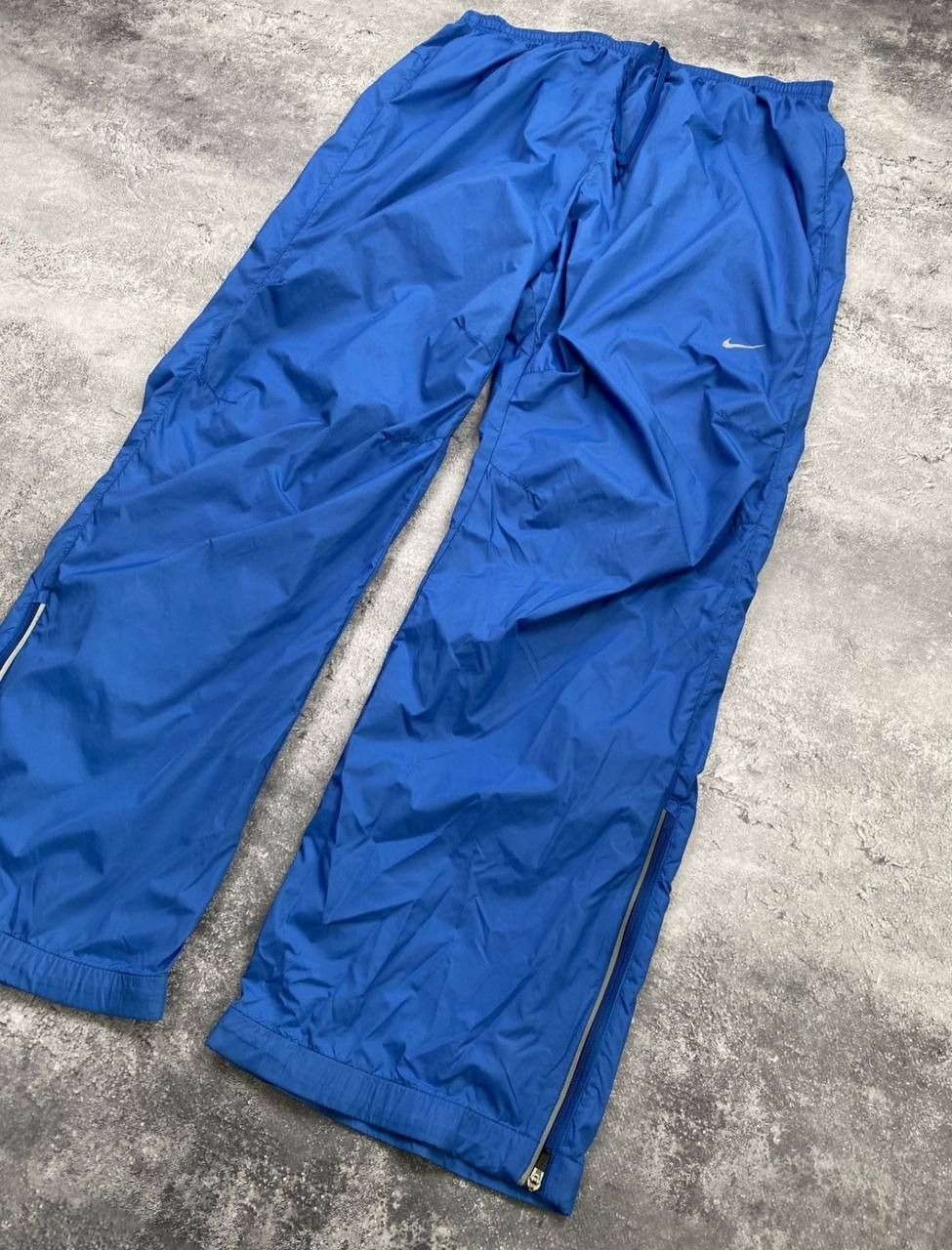 Nike Vintage Nike Nylon Pants Track 00s Swoosh Striped Drill Y2K Size US 34 / EU 50 - 3 Thumbnail