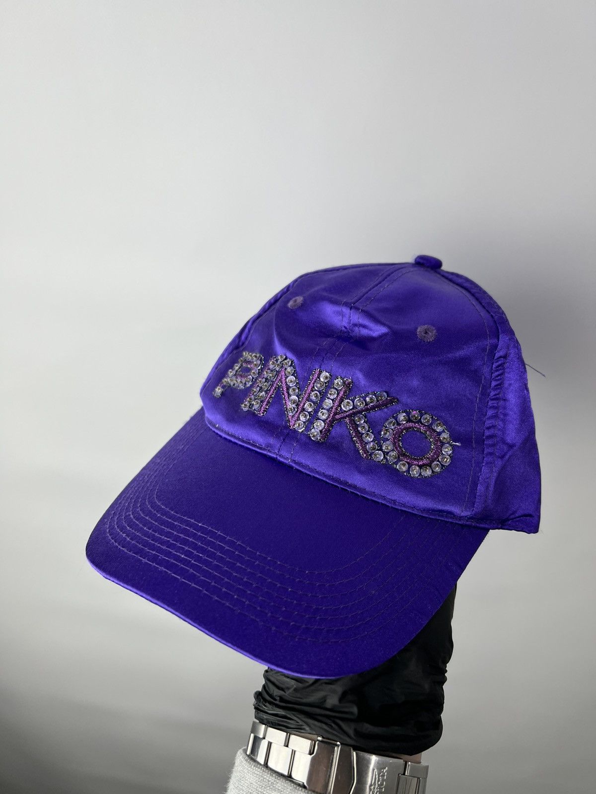 Designer Vintage 90s designer streetwear Pinko purple cap Size ONE SIZE - 1 Thumbnail