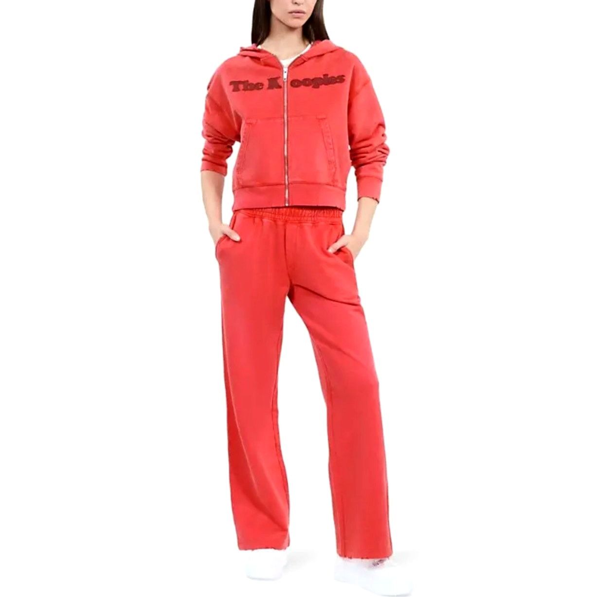 The Kooples The Kooples Text-Appliqué Zip-Through Cotton-Jersey Hoodie 4 Size S / US 4 / IT 40 - 4 Thumbnail