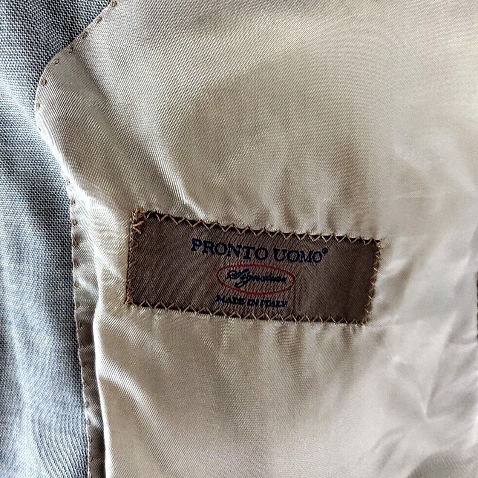 Pronto Uomo Pronto Uomo Signature Zigone Super 110s Wool 2 Button Blazer Size 40L - 7 Thumbnail