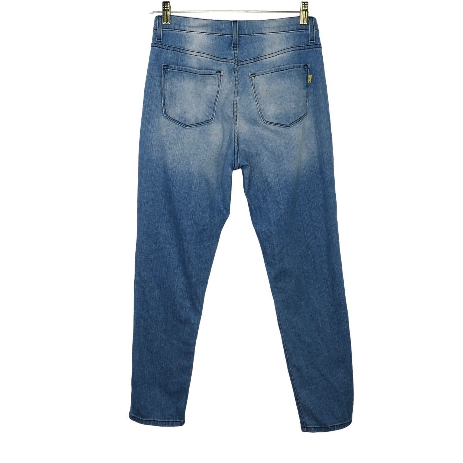 Urban Outfitters × Vintage UO Thrased Buffalo Plaid Patchwork Straight Leg Jeans 29" Size 29" - 3 Thumbnail