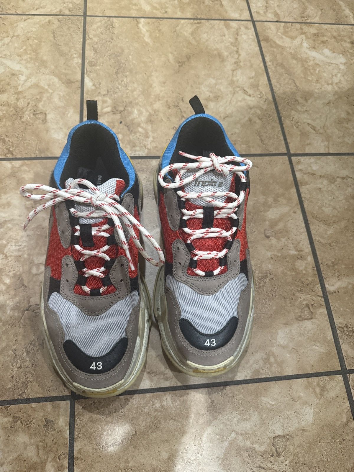 image of Balenciaga Triple S (Men’S Size 43/us 10) Shoes in Grey, Men's
