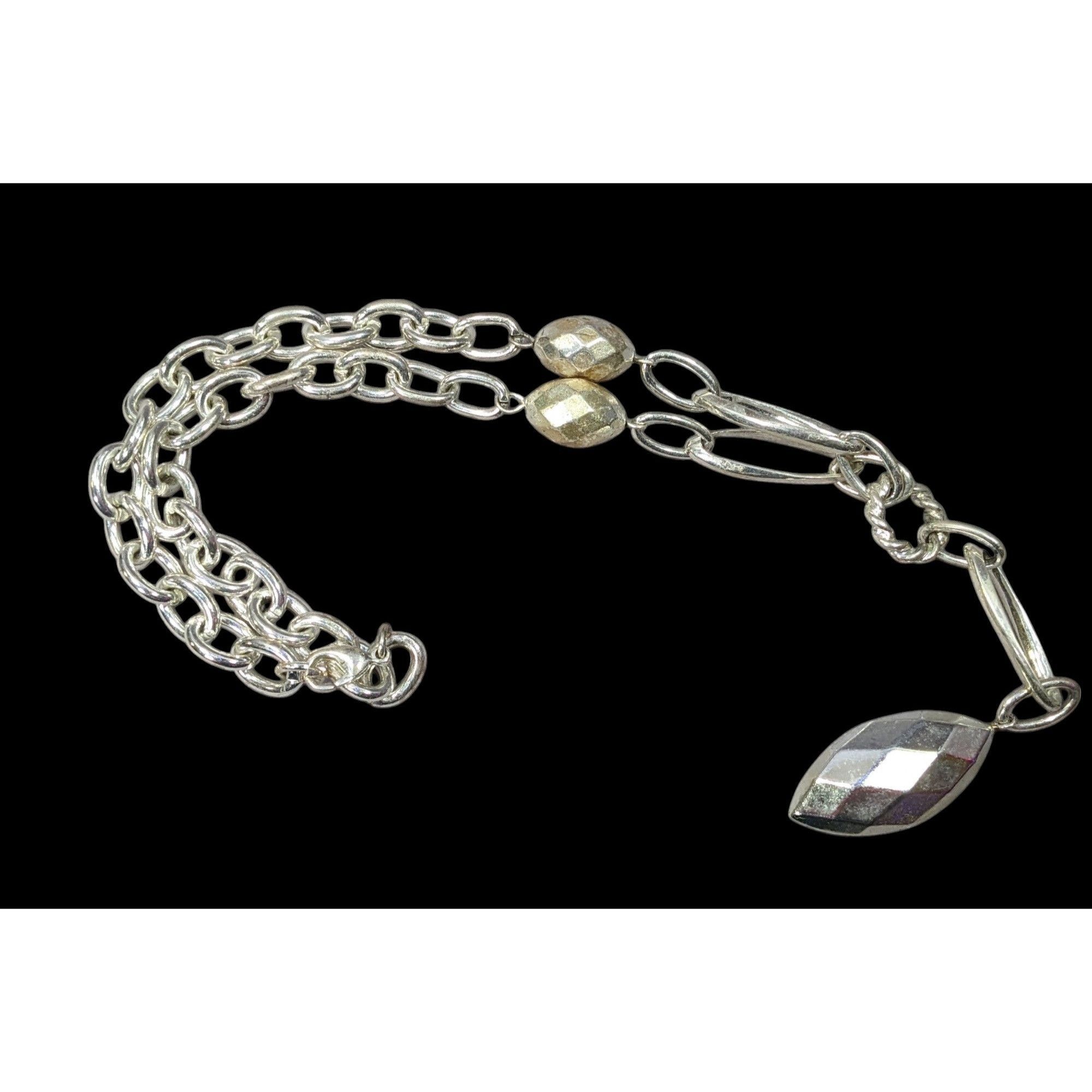 Other Chunky Glam Silver Tone & Statement Necklace Size ONE SIZE - 2 Thumbnail