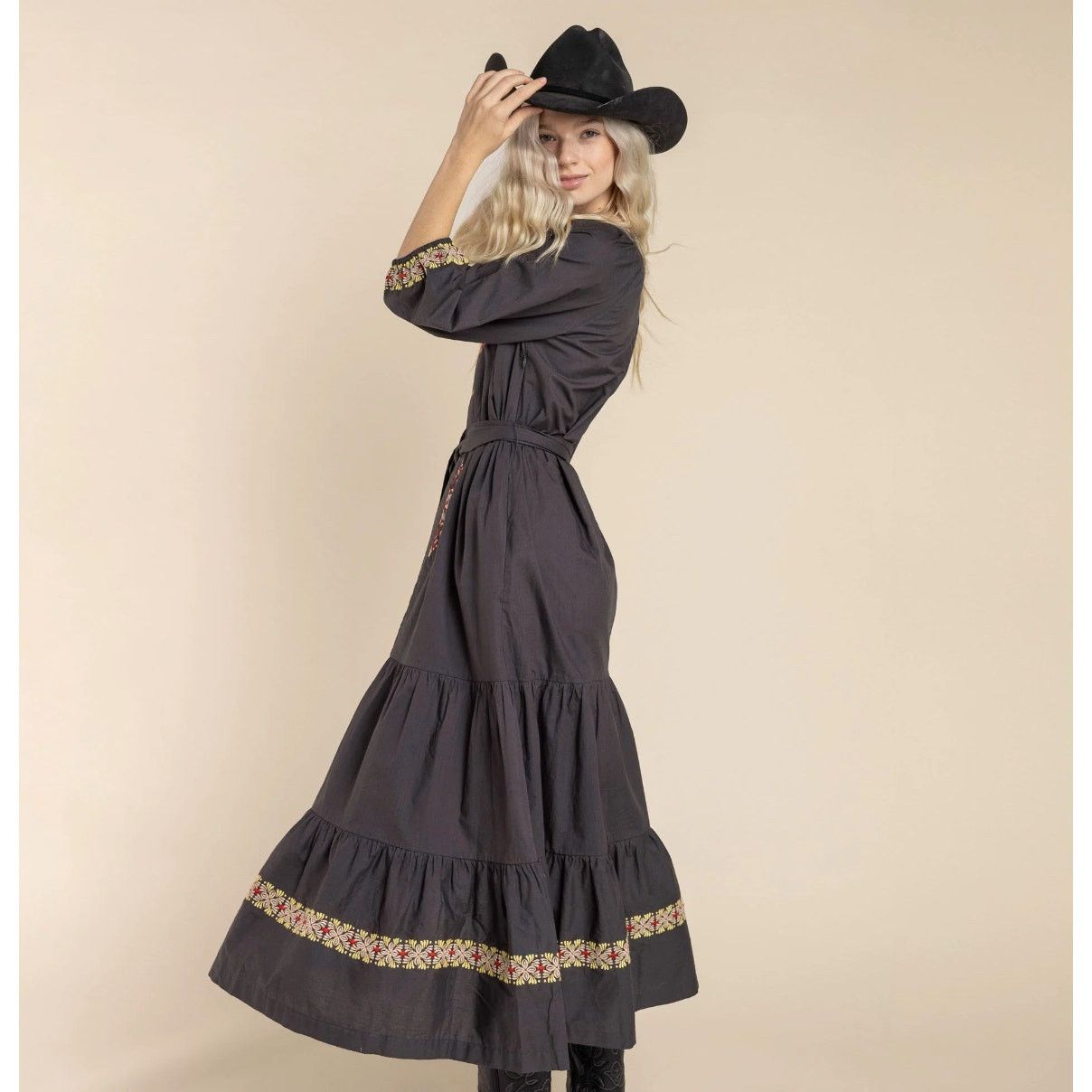 Other Sendero Provisions Mariana Dress Gray Size S / US 4 / IT 40 - 12 Thumbnail
