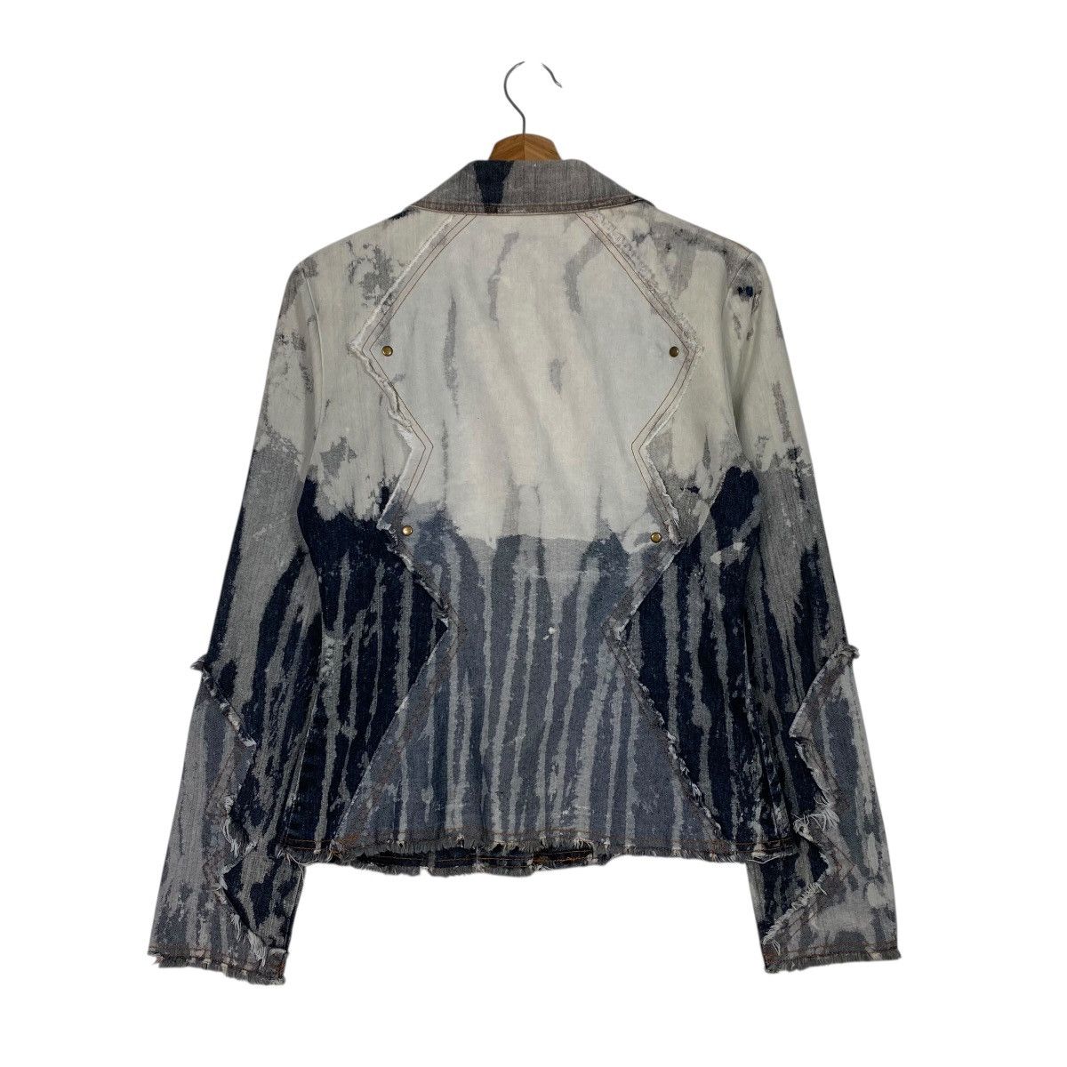 Japanese Brand Vintage Y2K ICHIOKU Fairy Grunge Cropped Denim Jacket Size US L / EU 52-54 / 3 - 7 Thumbnail