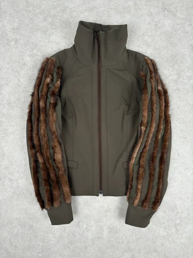 Gianfranco Ferre 2000s Gianfranco Ferré Studio Fur Trim Sleeve Jacket Size M / US 6-8 / IT 42-44 - 4 Thumbnail