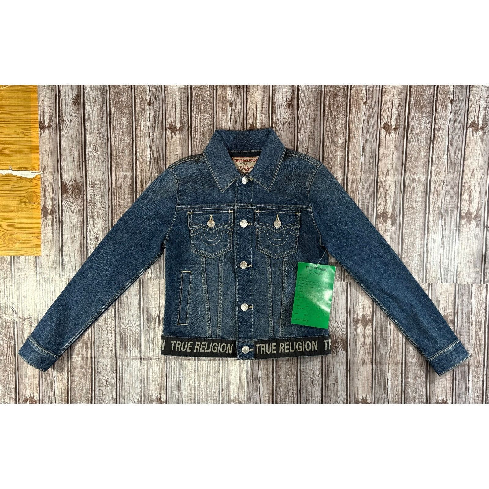 True Religion True Religion Jesse SN Slim Denim Jacket size S color blue N Size S / US 4 / IT 40 - 1 Thumbnail