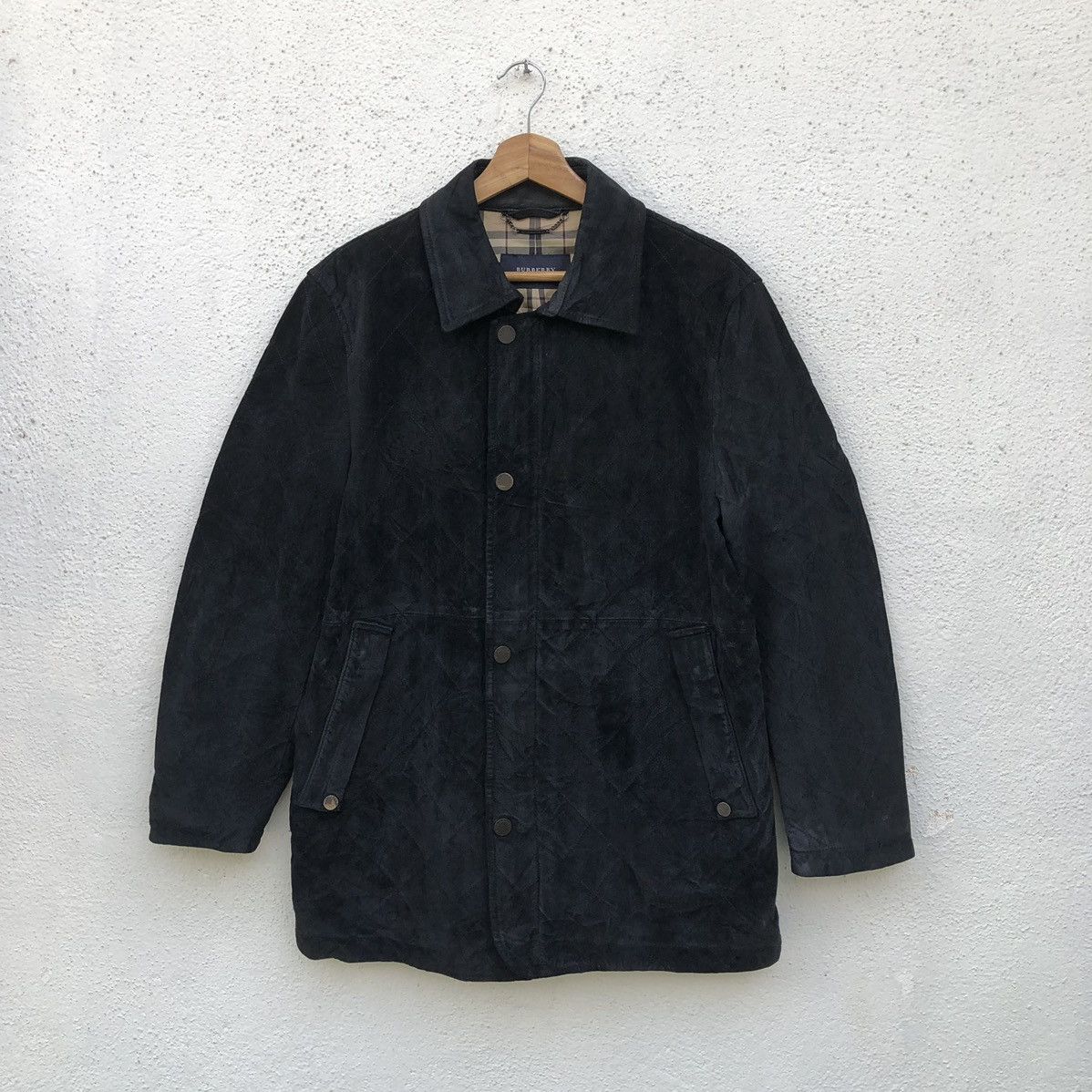 Burberry Burberry London Men’s Black Leather Coat & Jacket Size US M / EU 48-50 / 2 - 1 Thumbnail