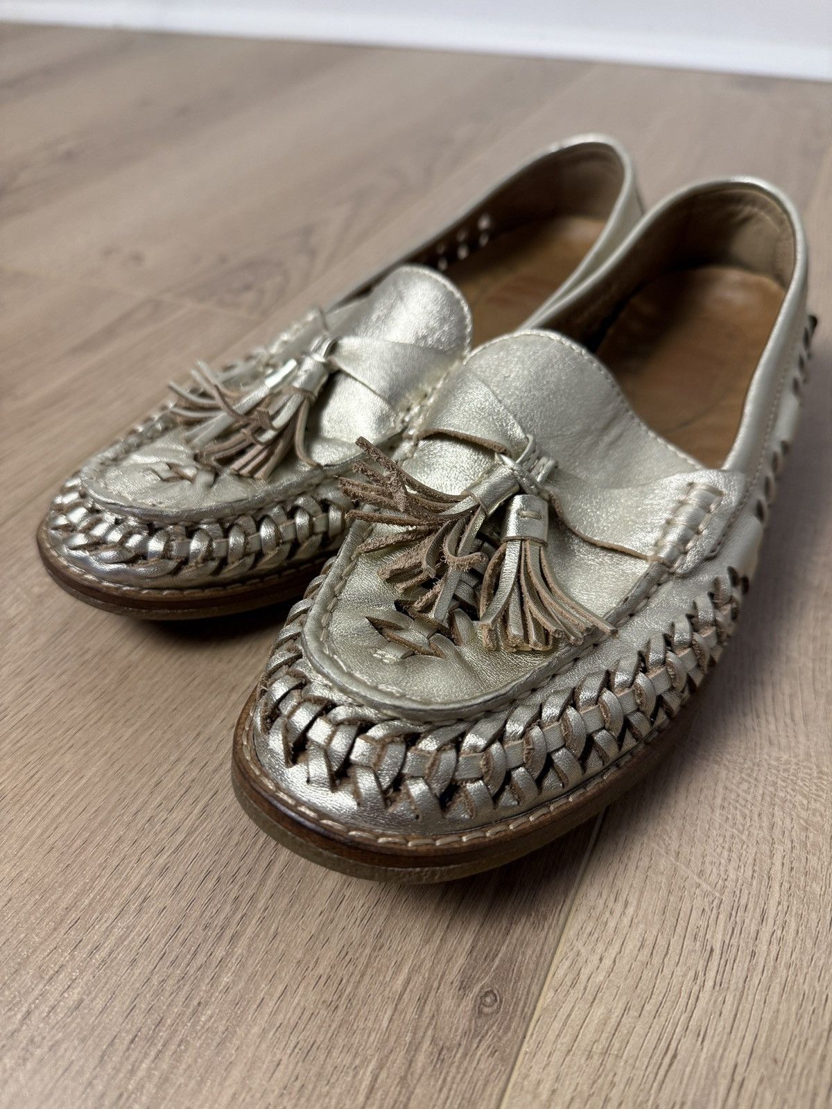Sperry Sperry Seaport gold metallic tassel loafers size 7 Size US 7 / IT 37 - 5 Thumbnail