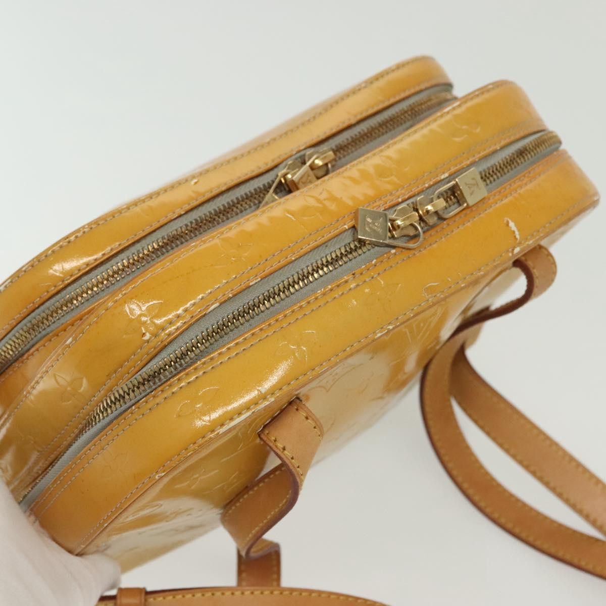 Louis Vuitton LOUIS VUITTON Monogram Vernis Marley Backpack Gris M91038 Size ONE SIZE - 7 Thumbnail