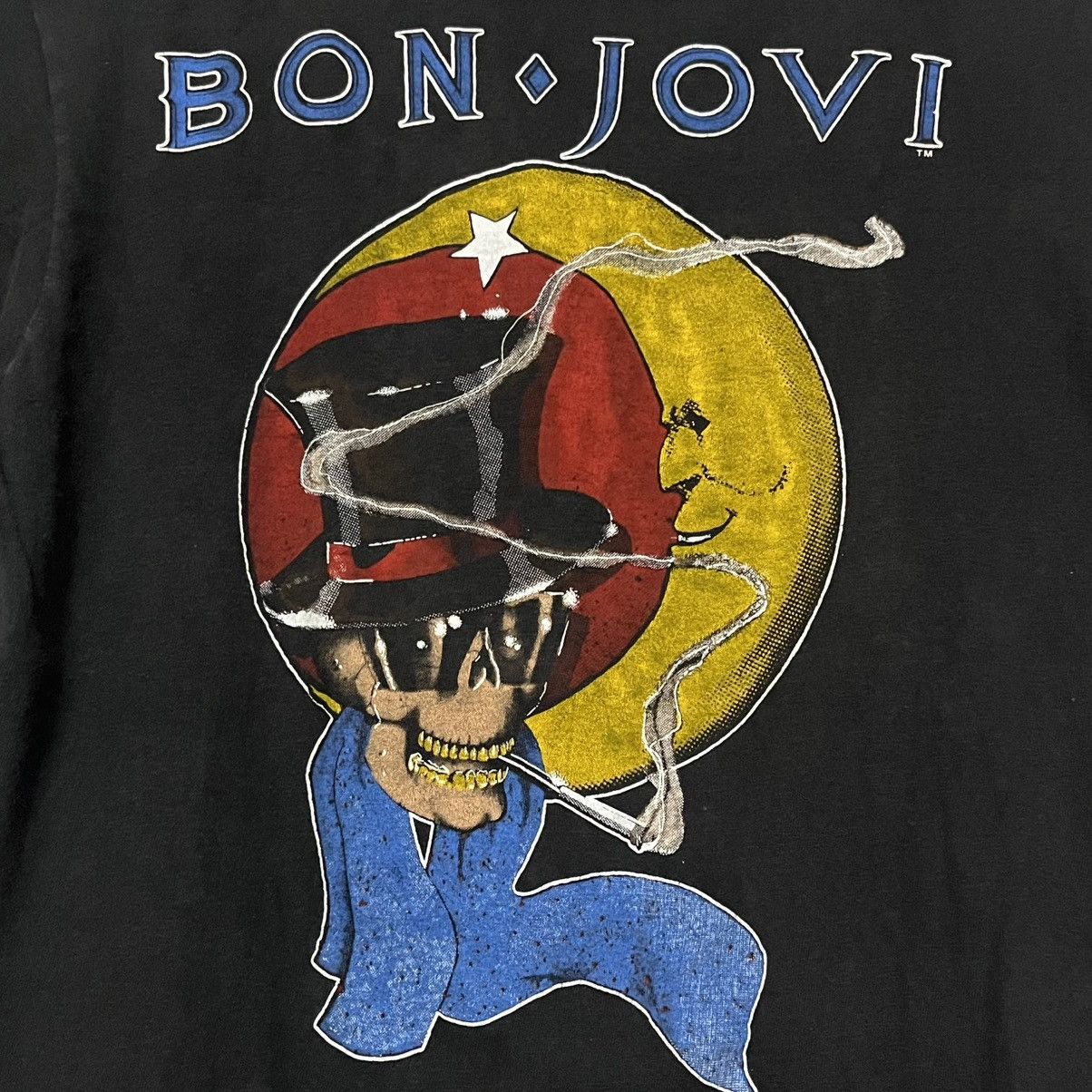 Band Tees × Bon Jovi × Vintage Vintage Bon Jovi Rocks Your Ass Off 80s Tag Spring Ford Size US L / EU 52-54 / 3 - 4 Thumbnail